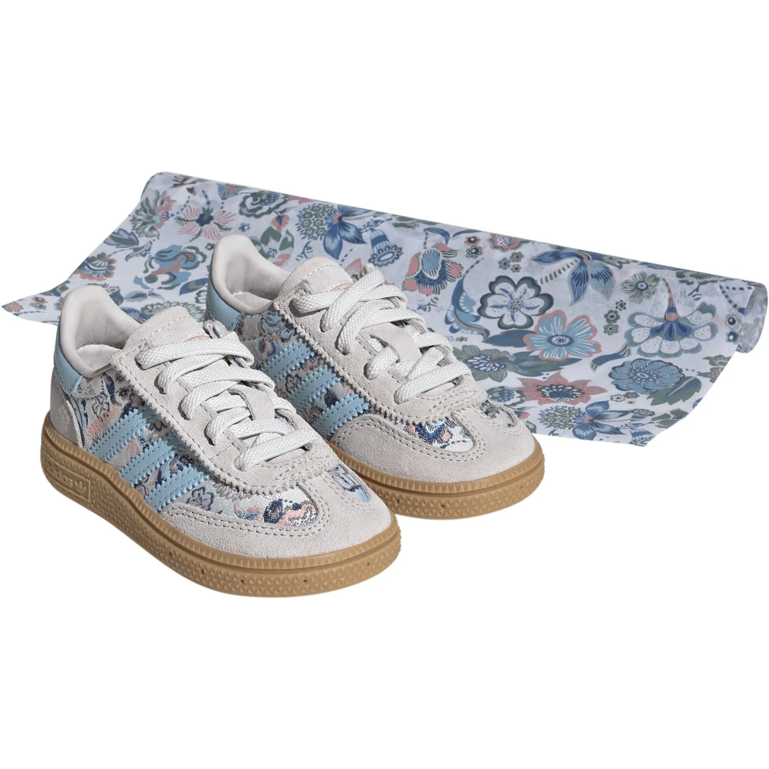 adidas Originals Off White/Icey Blue/Gum 3 Handball Spezial Cf El I Sneakers - Image 5