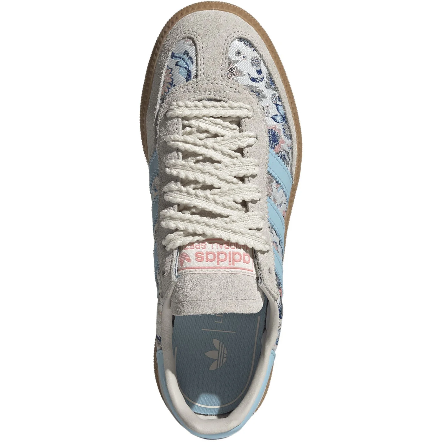 adidas Originals Off White/Icey Blue/Gum 3 Handball Spezial J Sneakers - Image 10