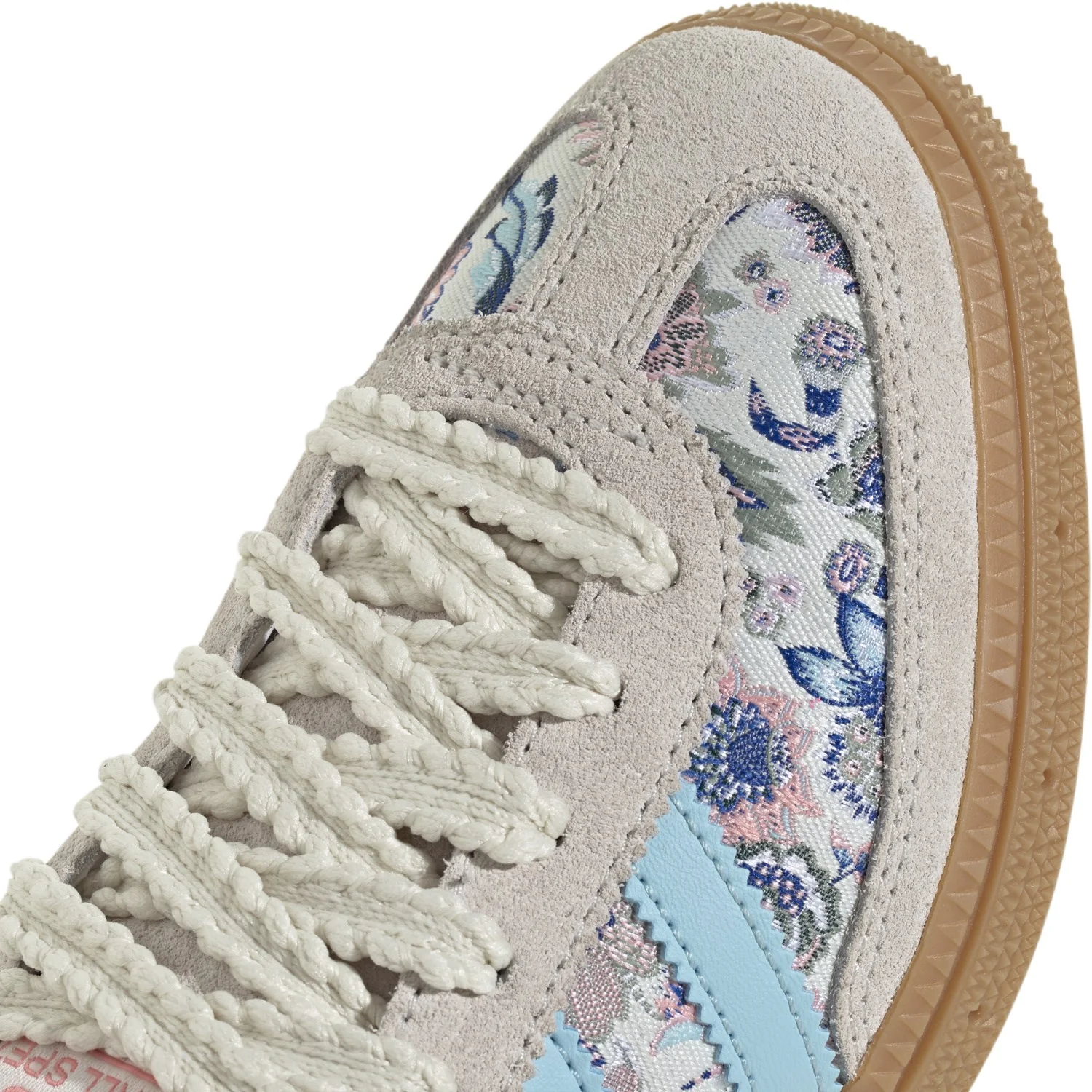 adidas Originals Off White/Icey Blue/Gum 3 Handball Spezial J Sneakers - Image 3
