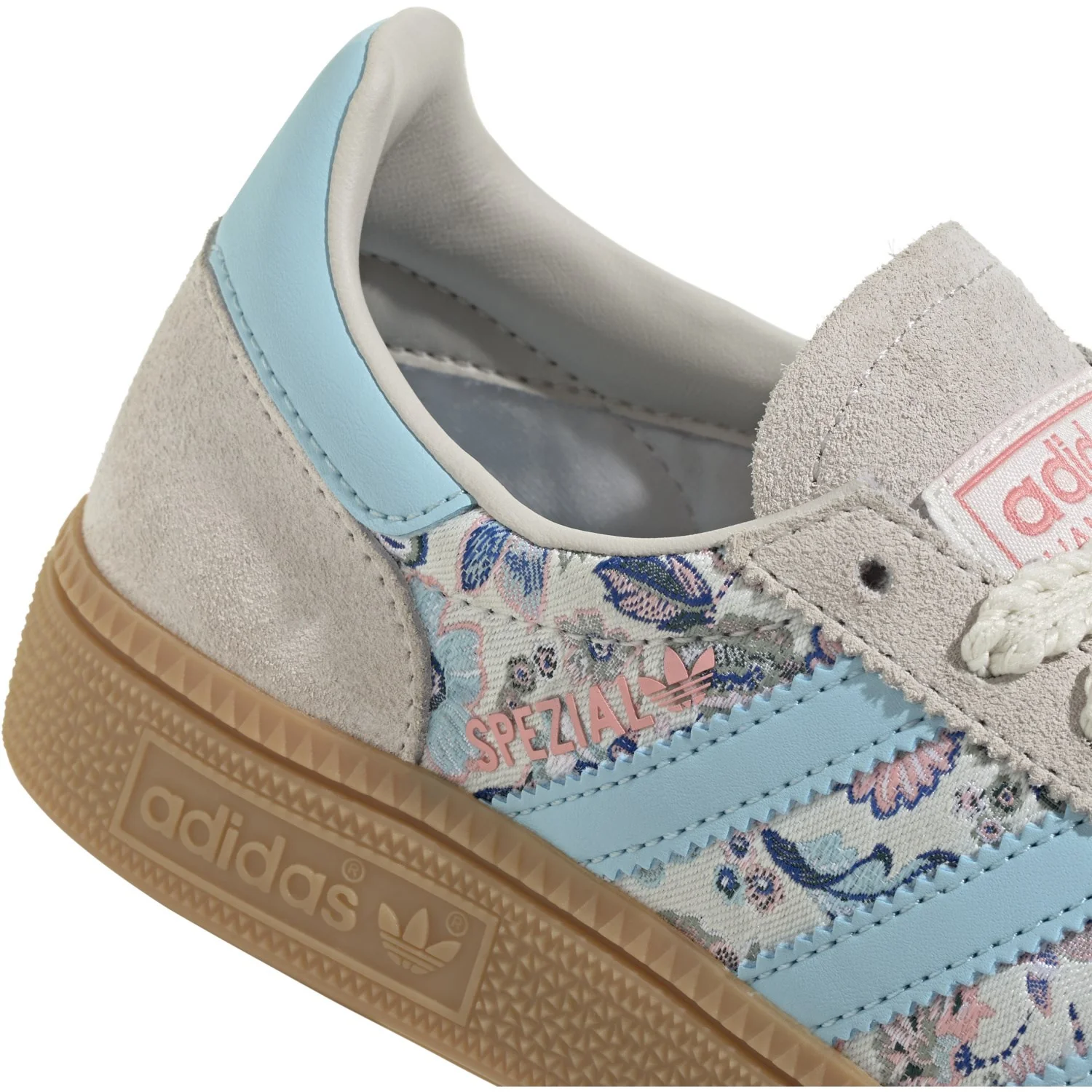 adidas Originals Off White/Icey Blue/Gum 3 Handball Spezial J Sneakers - Image 4