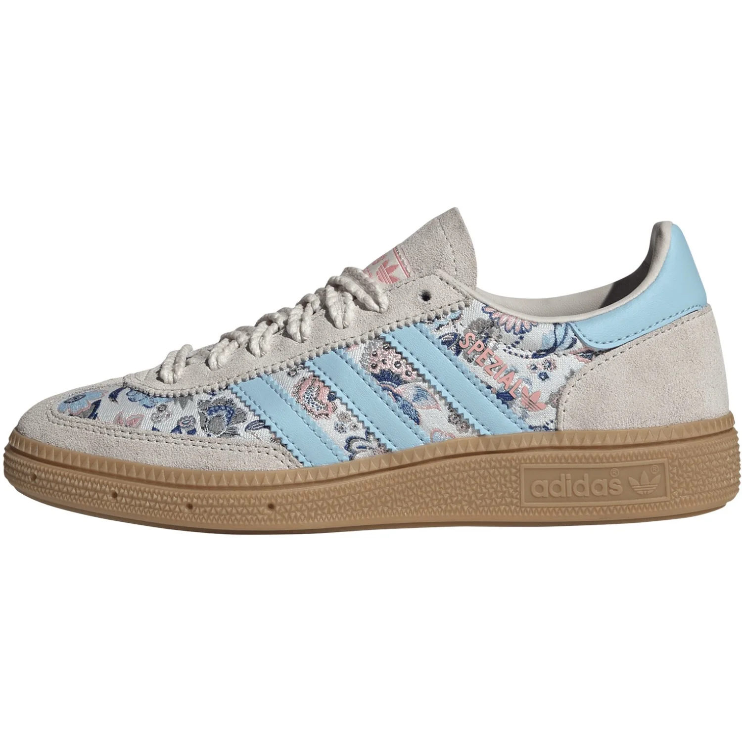 adidas Originals Off White/Icey Blue/Gum 3 Handball Spezial J Sneakers - Image 7