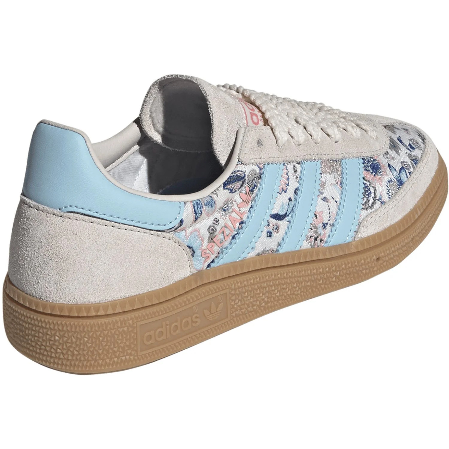adidas Originals Off White/Icey Blue/Gum 3 Handball Spezial J Sneakers - Image 8