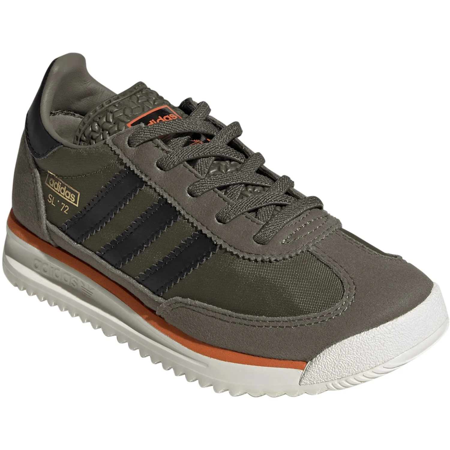 adidas Originals Olive Strata/Core Black/Pure Orange Sl 72 Rs El C Sneakers - Image 2