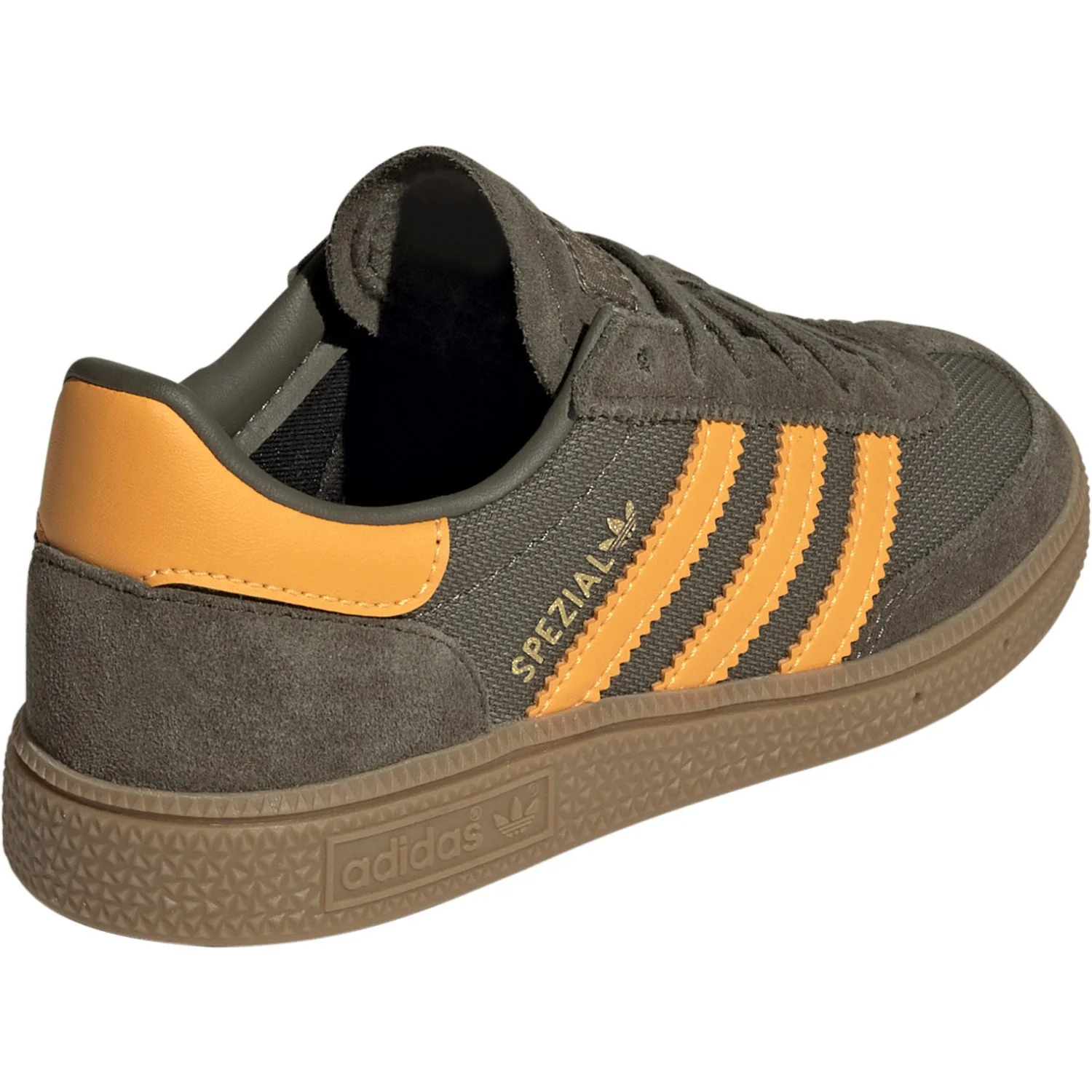 adidas Originals Olive Strata/Pure Tangerine/Gum4 Handball Spezial C Sneakers - Image 8
