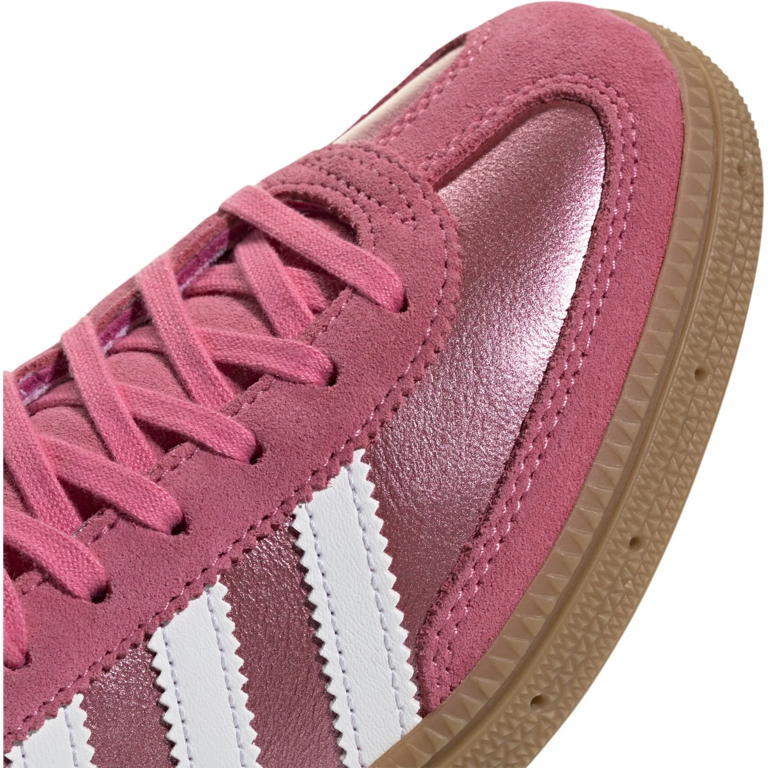 adidas Originals Pink Fusion Ftwr White Gum4 Handball Spezial J Sneakers - Image 3