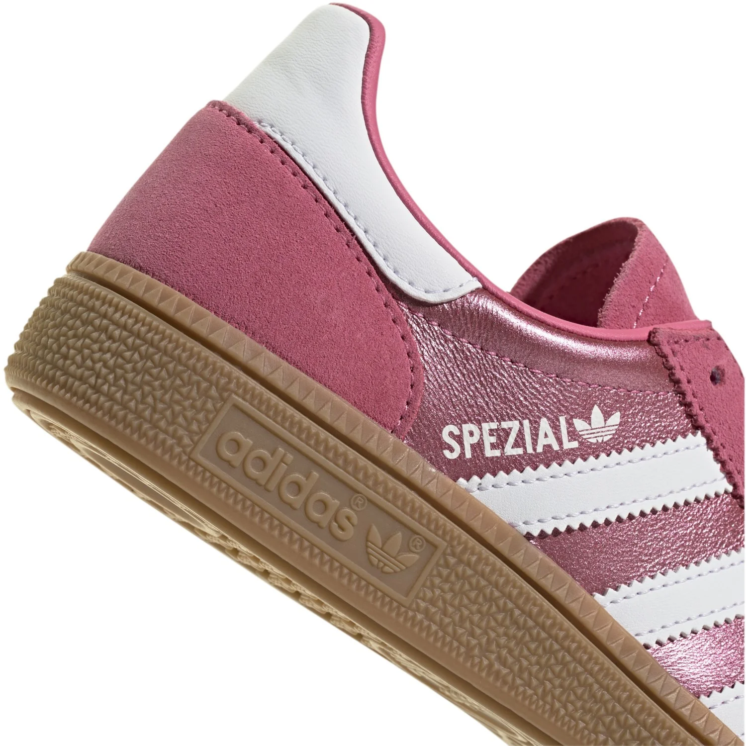 adidas Originals Pink Fusion Ftwr White Gum4 Handball Spezial J Sneakers - Image 4