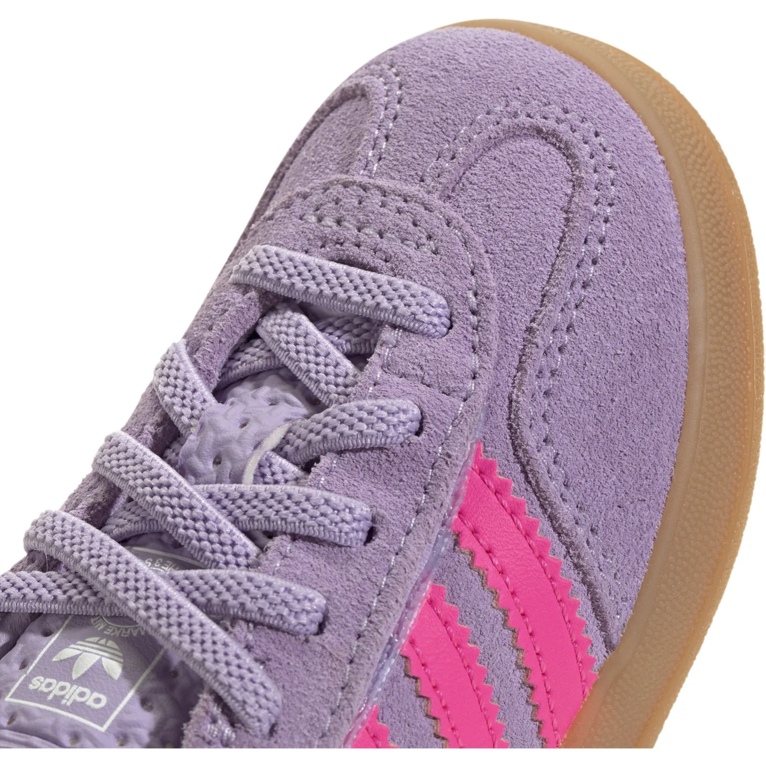 adidas Originals Powder Plum/Lucid Pink/Gum 2 Gazelle Indoor Cf El I Sneakers - Image 3