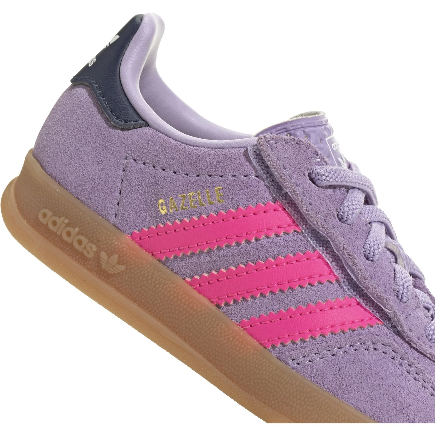adidas Originals Powder Plum/Lucid Pink/Gum 2 Gazelle Indoor Cf El I Sneakers - Image 4