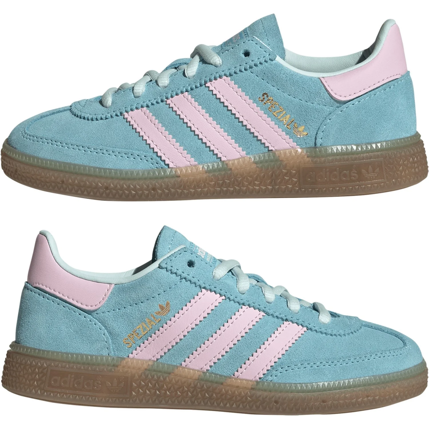 adidas Originals Pulse Aqua/Clear Pink/Gum5 Handball Spezial C Sneakers - Image 5