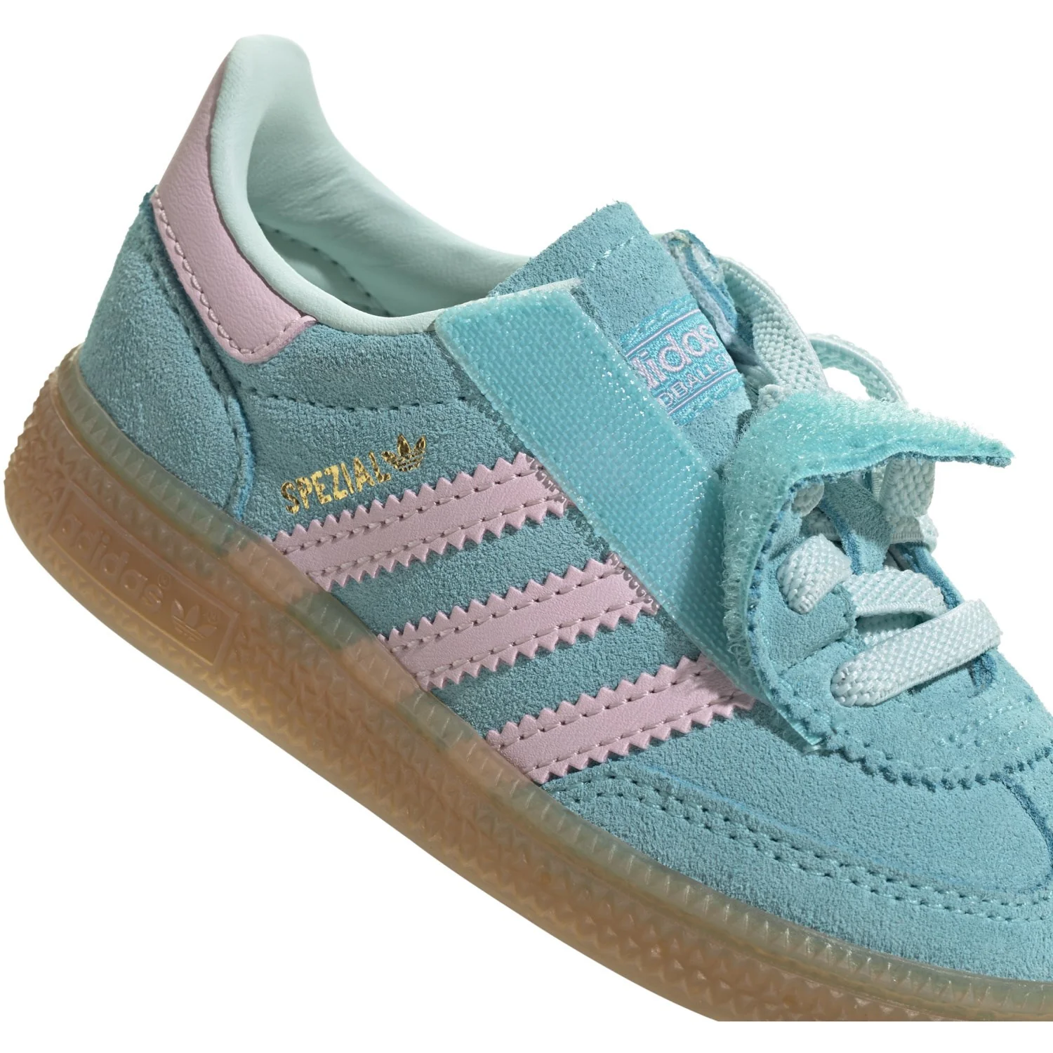 adidas Originals Pulse Aqua/Clear Pink/Gum5 Handball Spezial Cf El I Sneakers - Image 4
