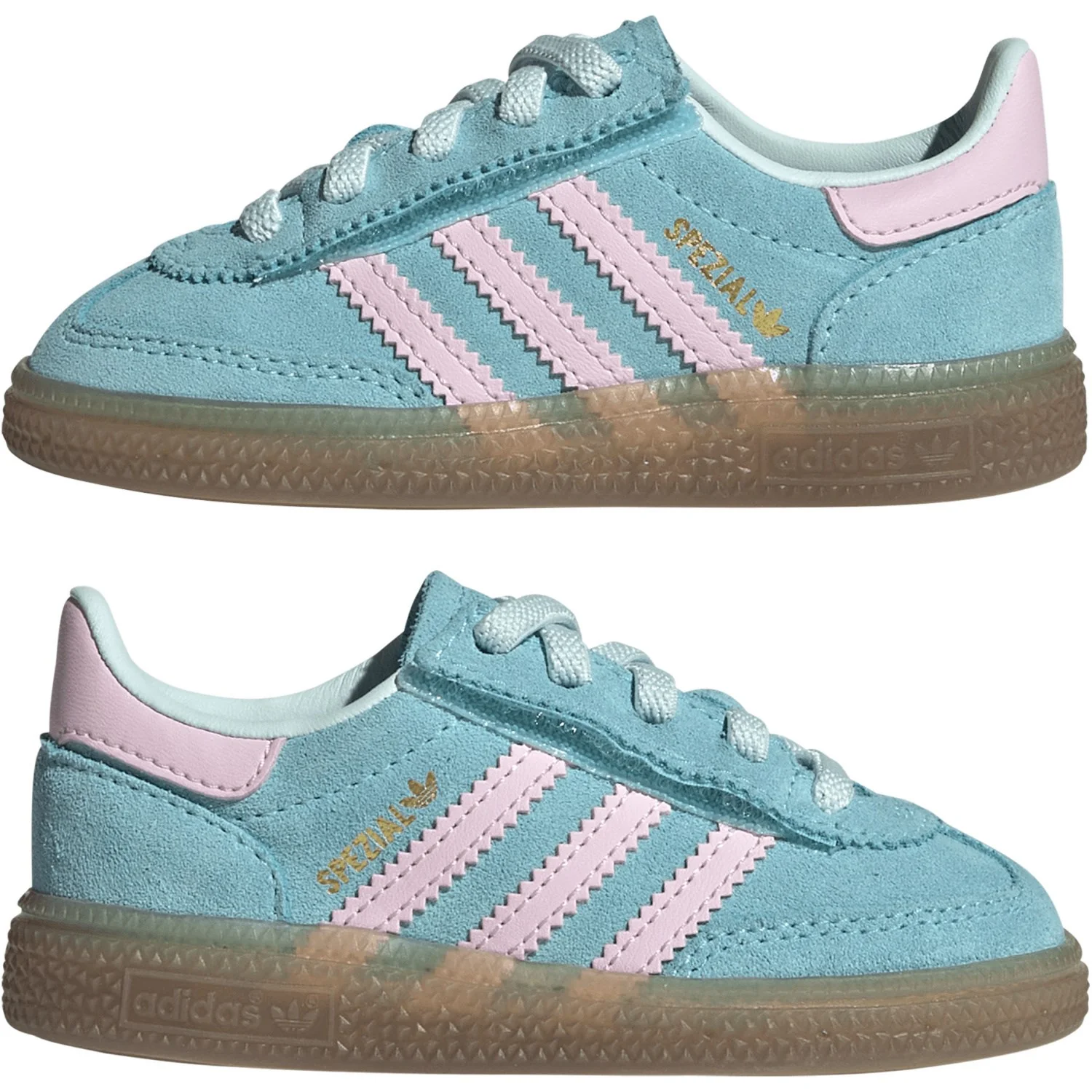 adidas Originals Pulse Aqua/Clear Pink/Gum5 Handball Spezial Cf El I Sneakers - Image 6