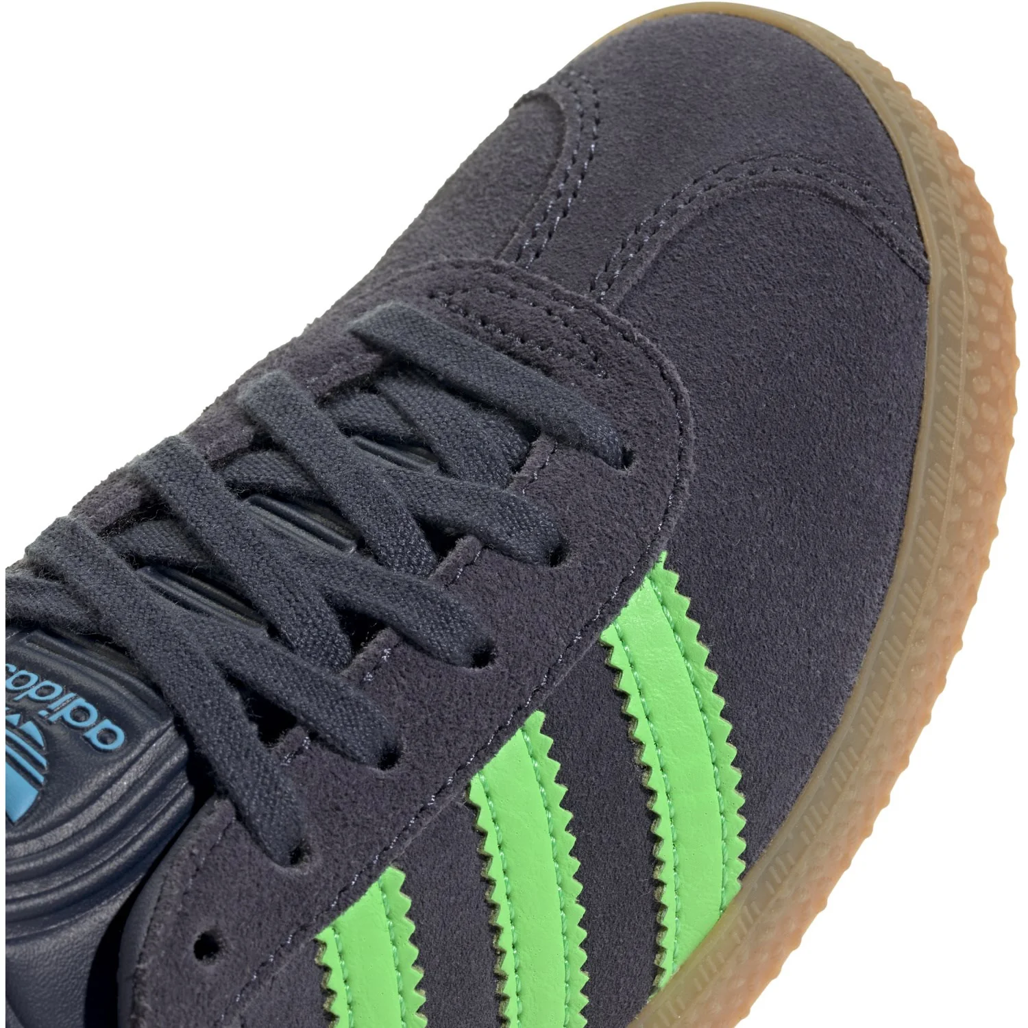 adidas Originals Shadow Navy/Screaming Green/Lucid Aquamarine Gazelle C Sneakers - Image 3