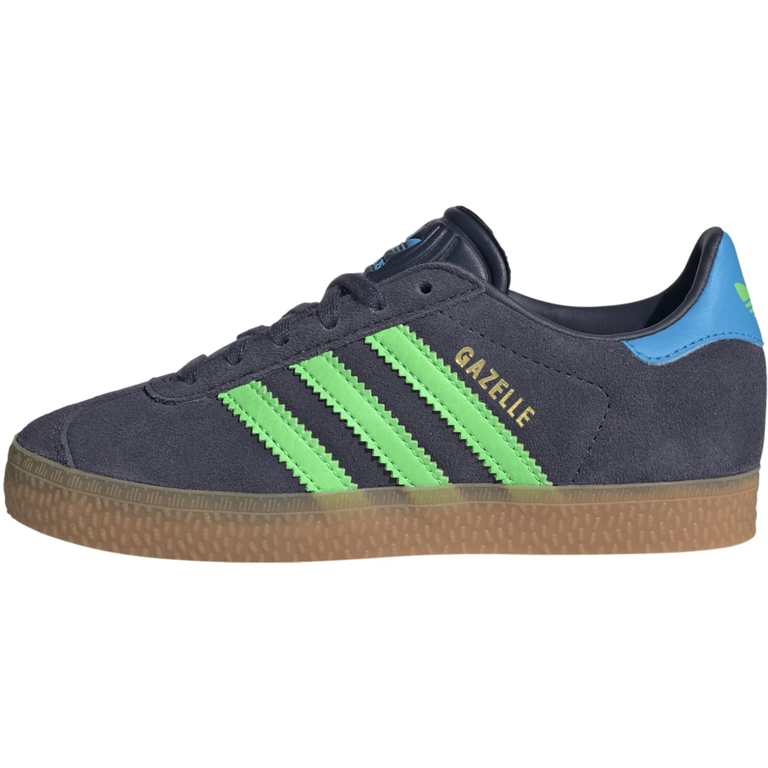 adidas Originals Shadow Navy/Screaming Green/Lucid Aquamarine Gazelle C Sneakers - Image 6