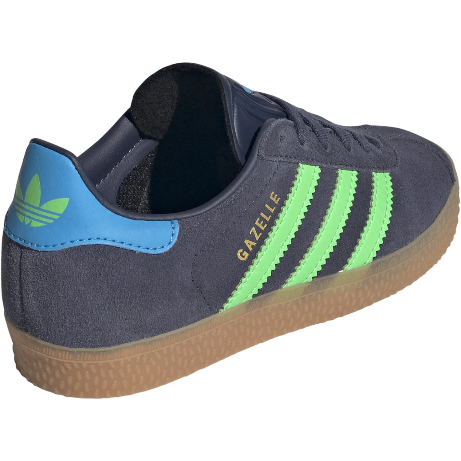 adidas Originals Shadow Navy/Screaming Green/Lucid Aquamarine Gazelle C Sneakers - Image 8