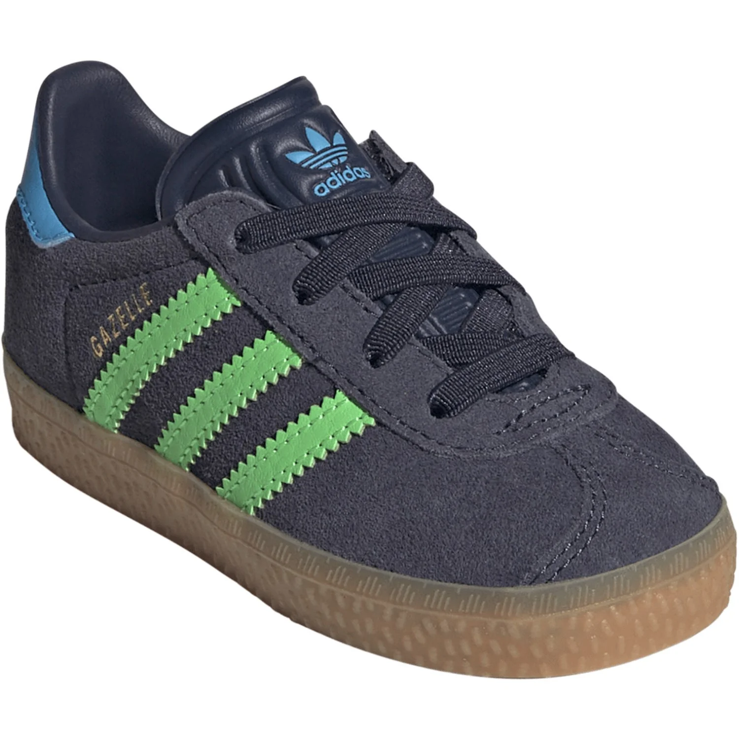 adidas Originals Shadow Navy/Screaming Green/Lucid Aquamarine Gazelle Cf El I Sneakers - Image 2