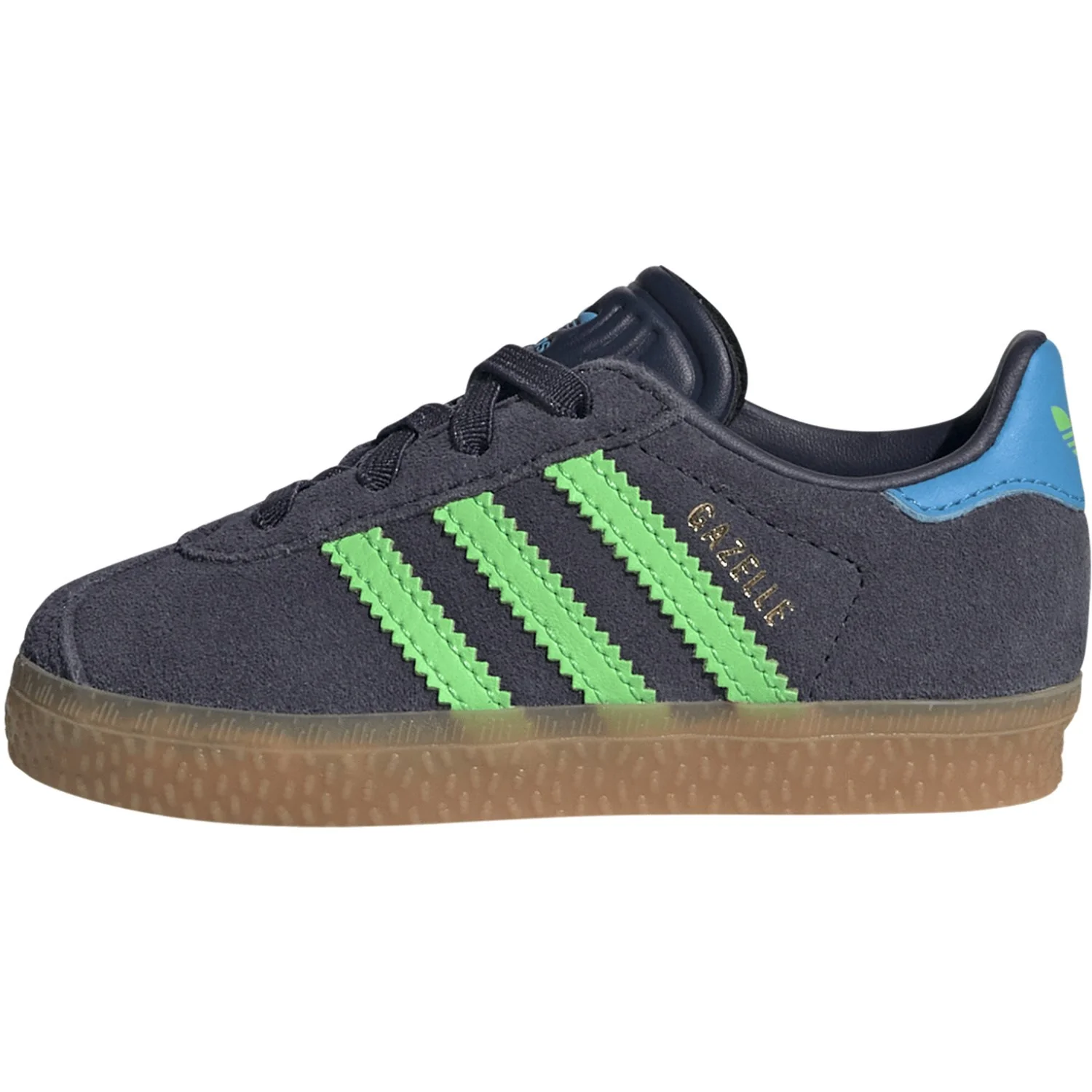 adidas Originals Shadow Navy/Screaming Green/Lucid Aquamarine Gazelle Cf El I Sneakers - Image 7