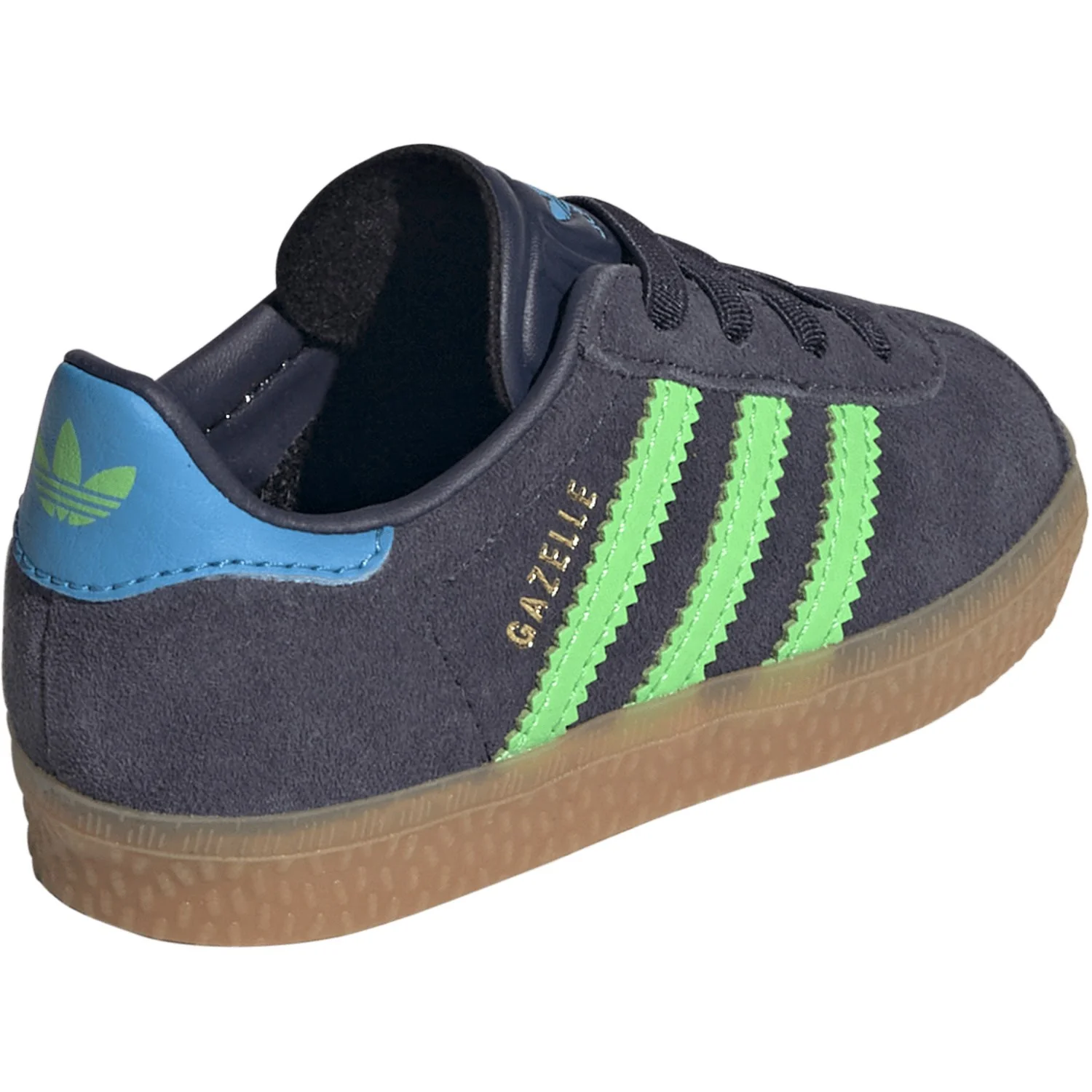 adidas Originals Shadow Navy/Screaming Green/Lucid Aquamarine Gazelle Cf El I Sneakers - Image 9