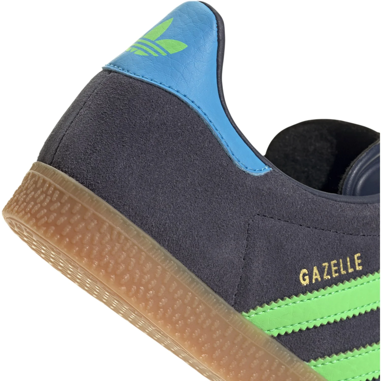 adidas Originals Shadow Navy/Screaming Green/Lucid Aquamarine Gazelle J Sneakers - Image 4