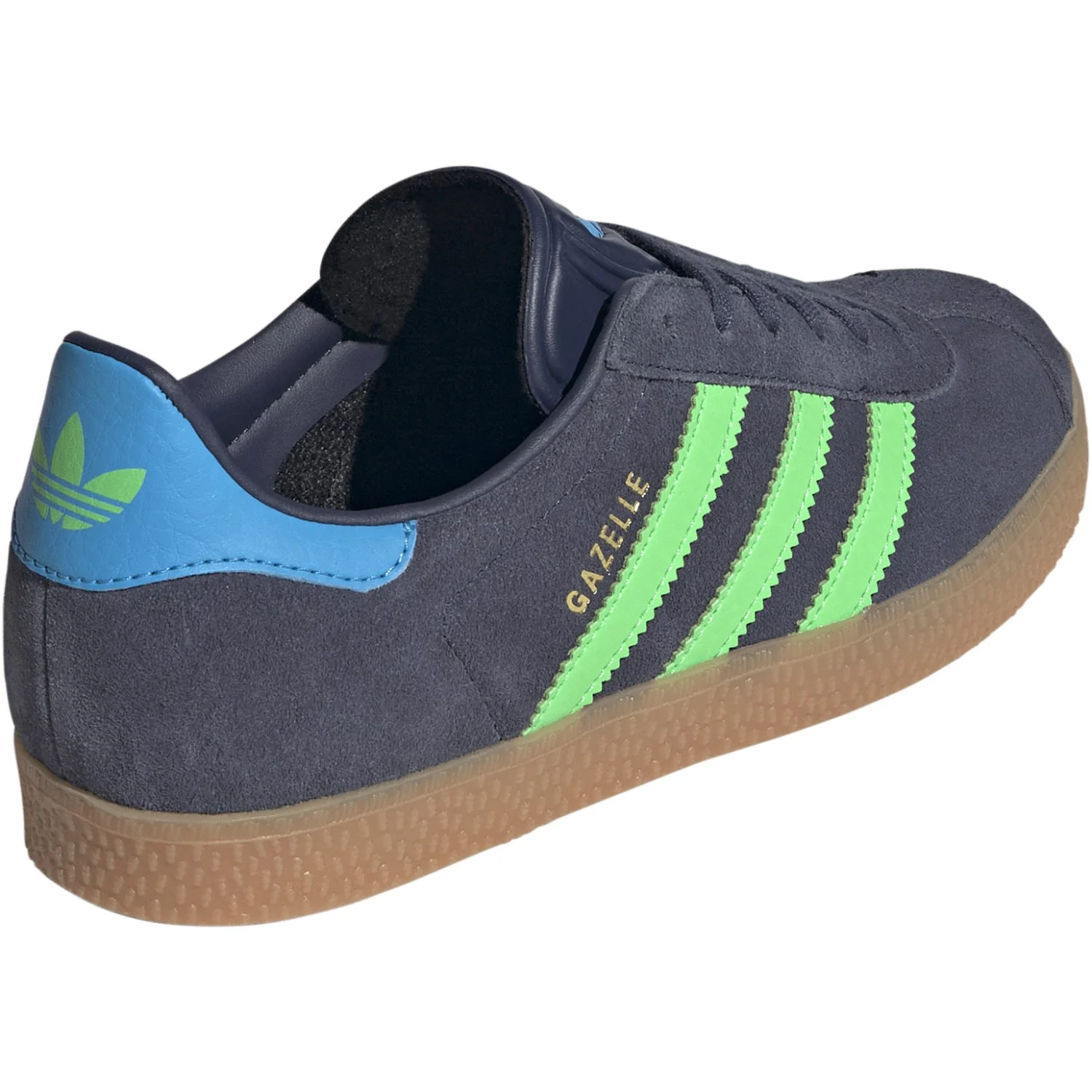 adidas Originals Shadow Navy/Screaming Green/Lucid Aquamarine Gazelle J Sneakers - Image 8