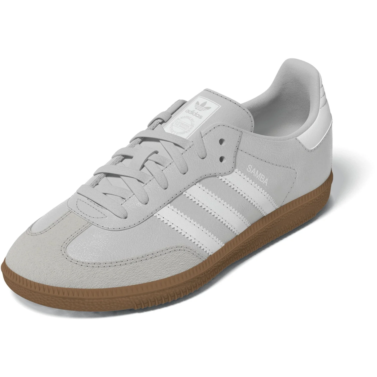 adidas Originals Silver Met. Ftwr White Gum 2 Samba Og C Sneakers - Image 2