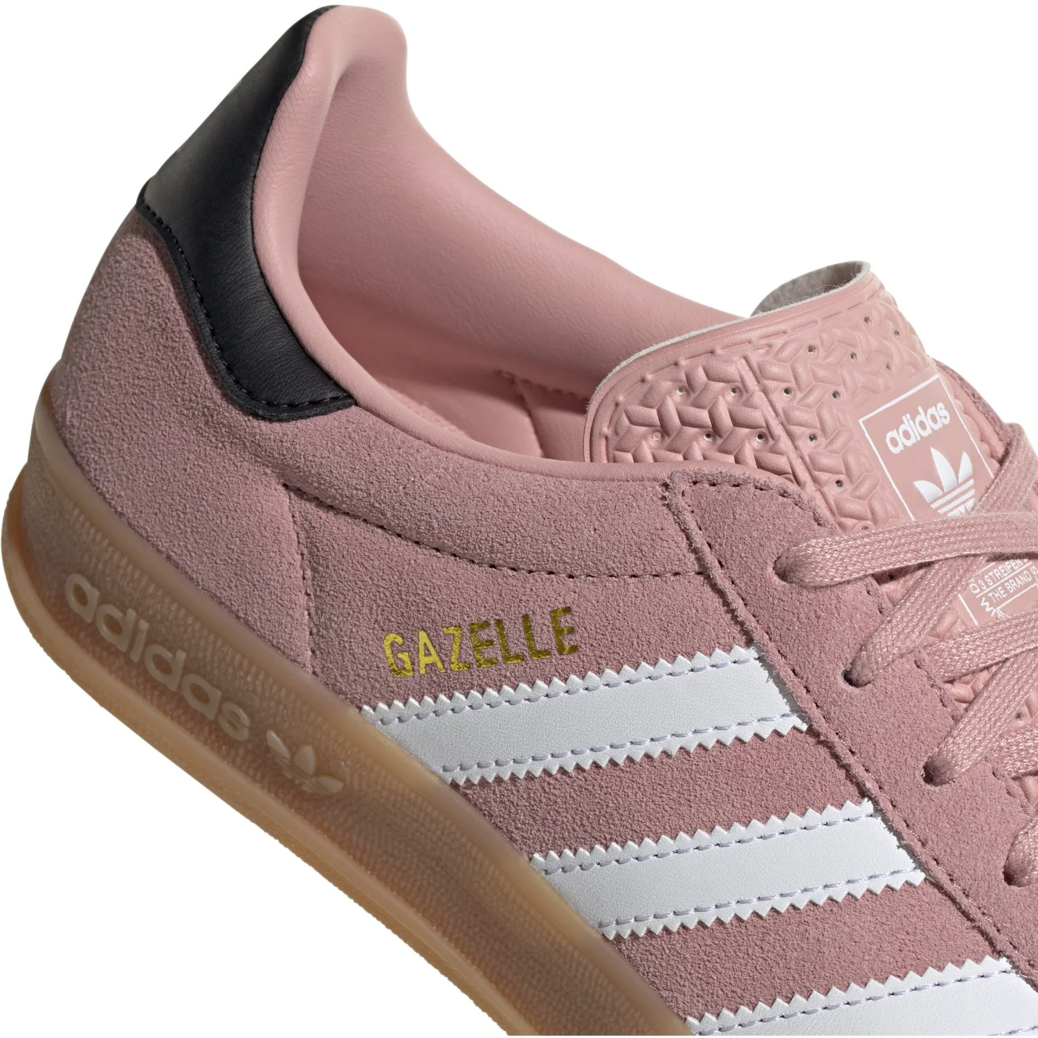 adidas Originals Wonder Mauve/Ftwr White/Core Black Gazelle Indoor J Sneakers - Image 4