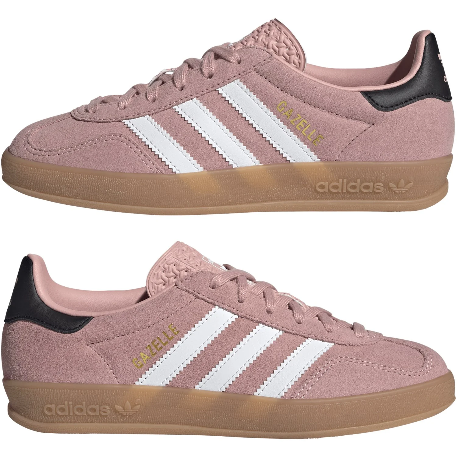 adidas Originals Wonder Mauve/Ftwr White/Core Black Gazelle Indoor J Sneakers - Image 5
