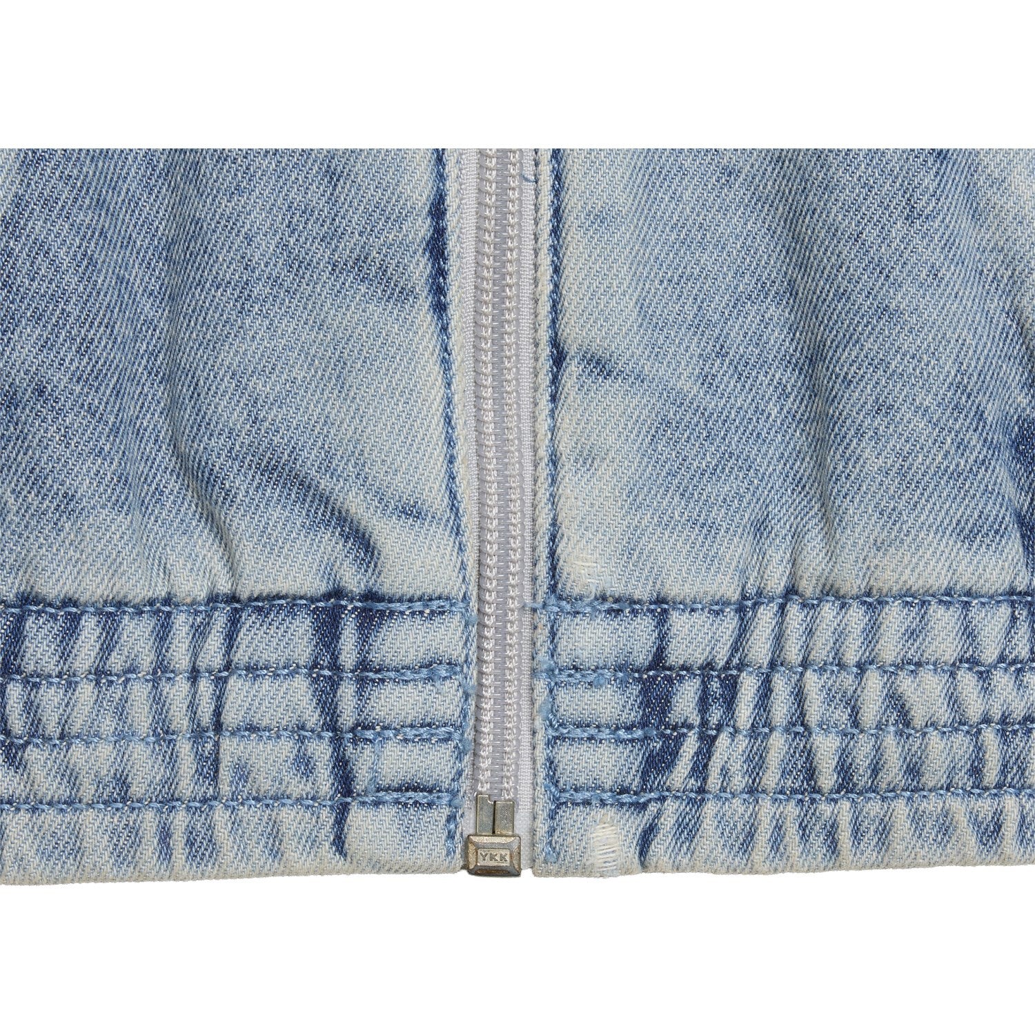 adidas Originals Worn Blue Denim Firebird Den Tt Jacket - Image 4