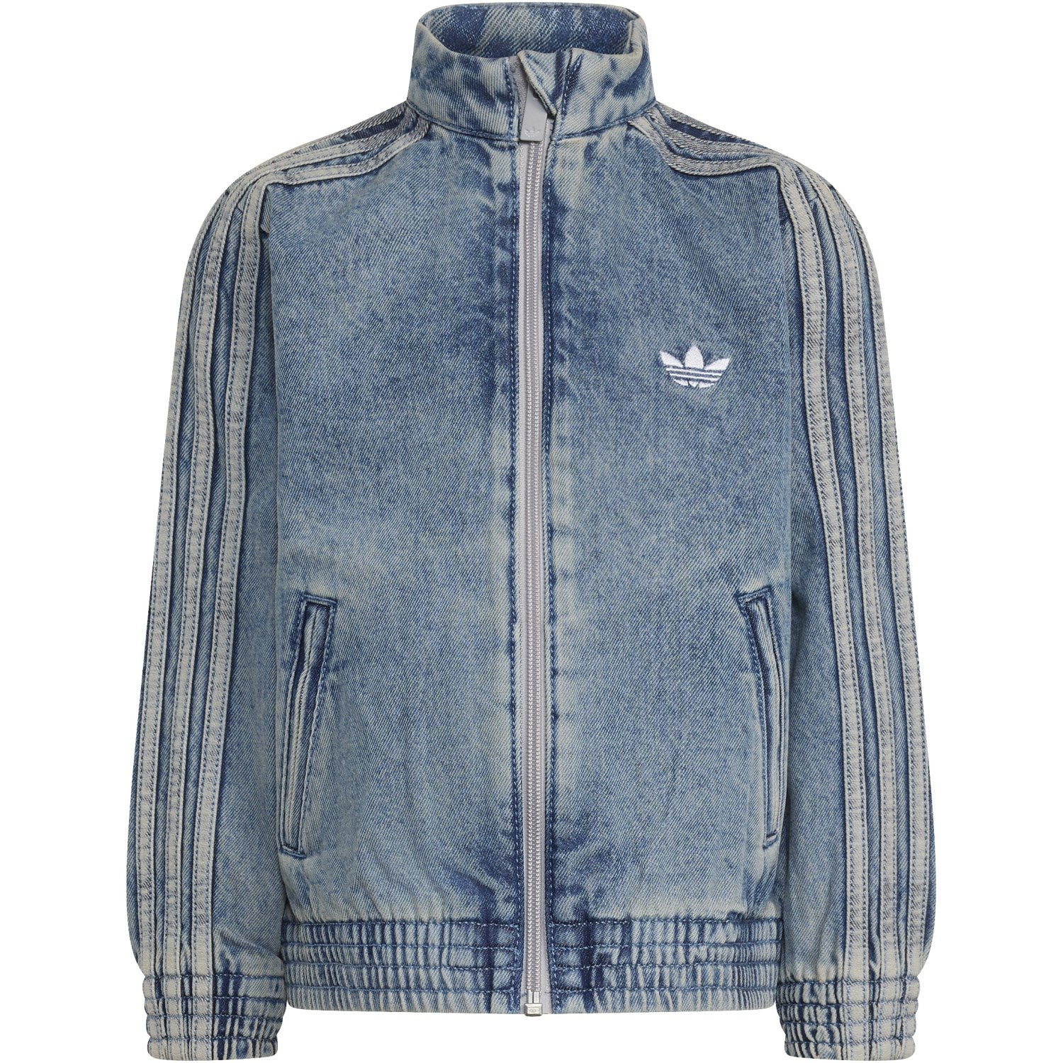 adidas Originals Worn Blue Denim Firebird Den Tt Jacket