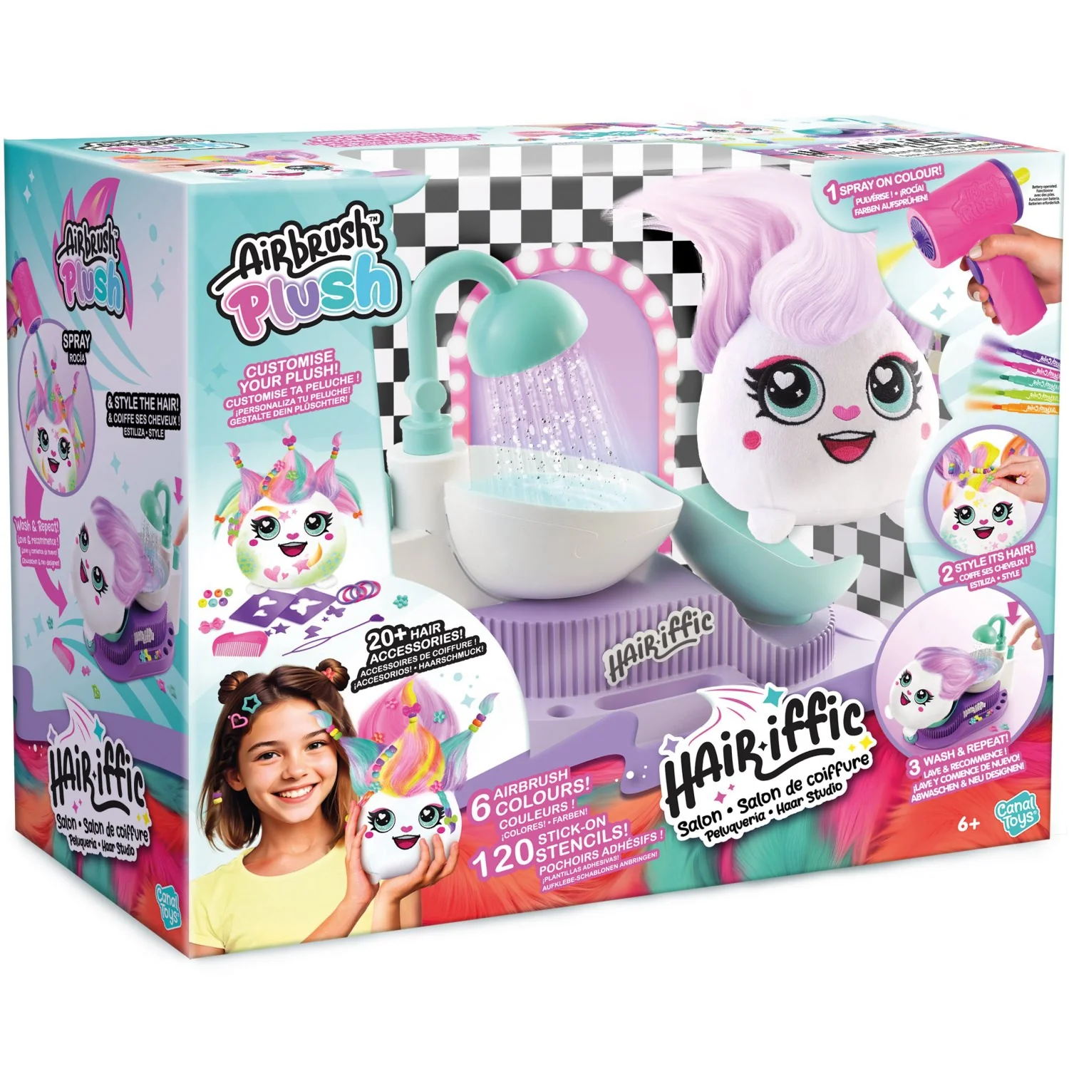 Airbrush Plush Hair-Iffic Hair Style Salon - Image 7