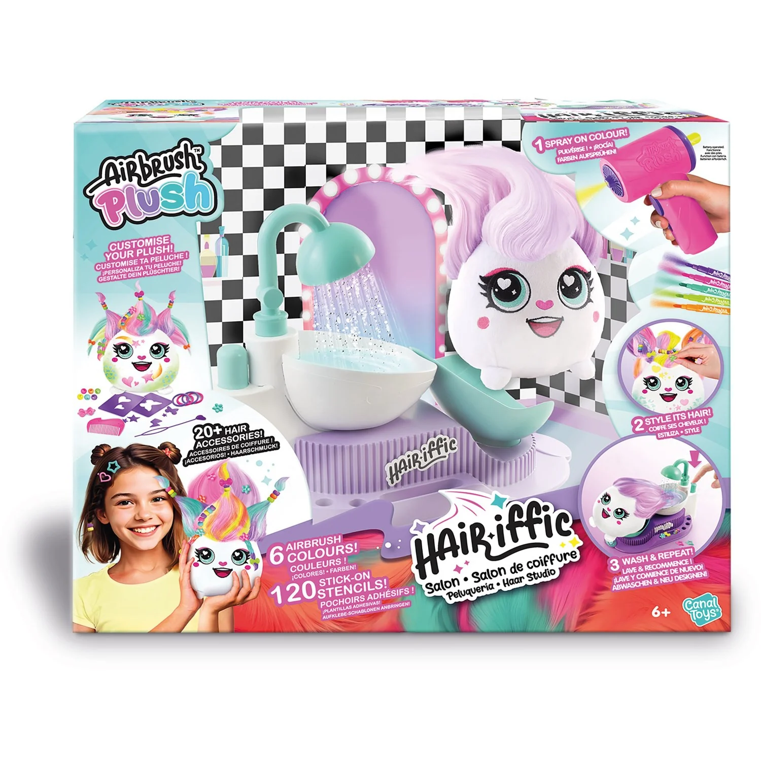 Airbrush Plush Hair-Iffic Hair Style Salon - Image 8