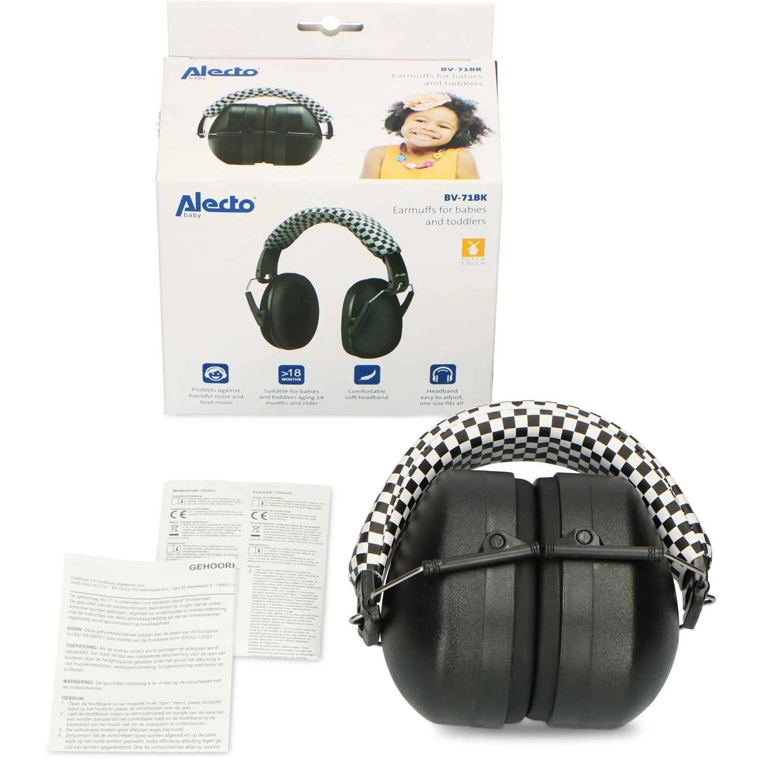 Alecto Black Earmuffs For Children - Image 7