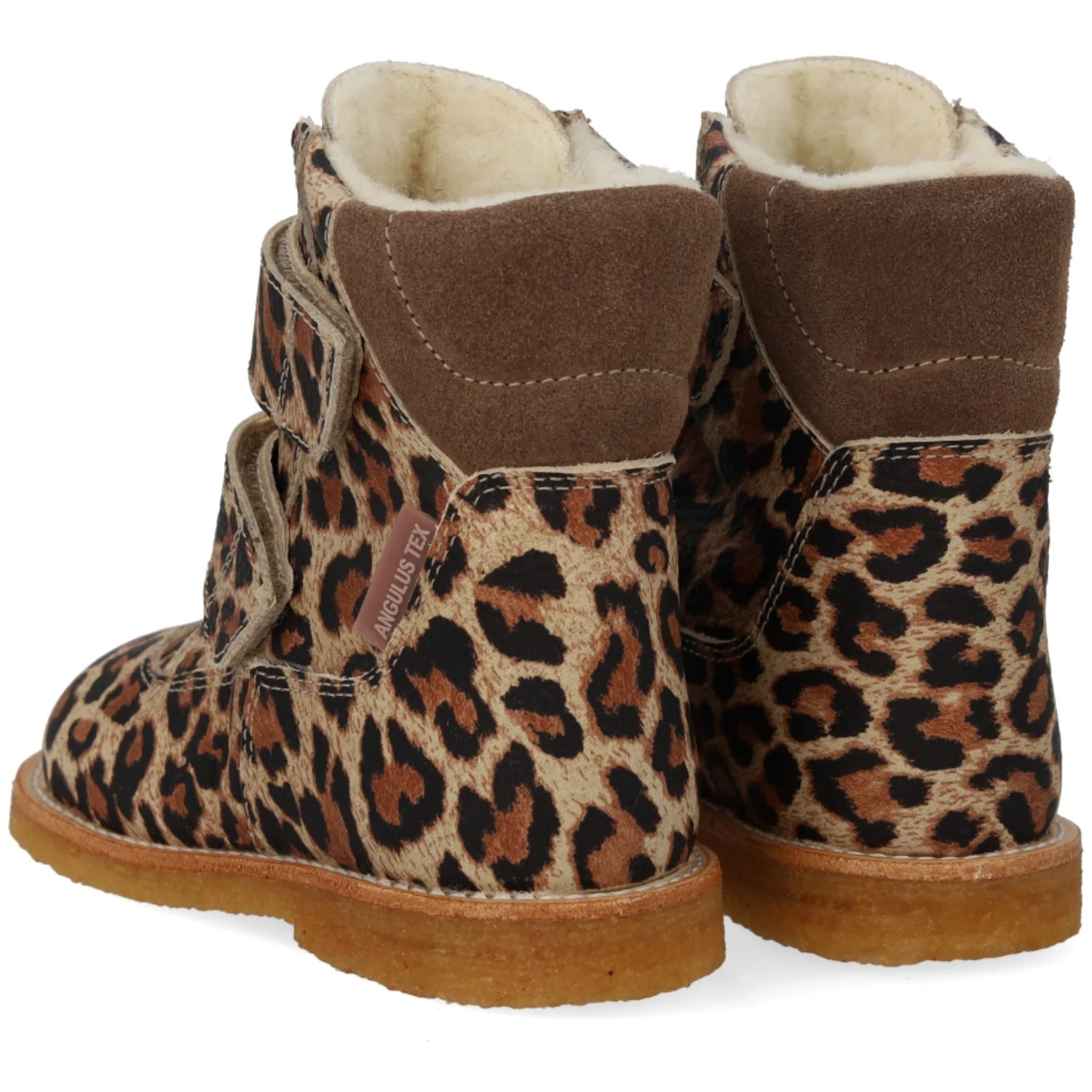 Angulus Beige Leo/Taupe TEX Boot with Velcro Closure - Image 2