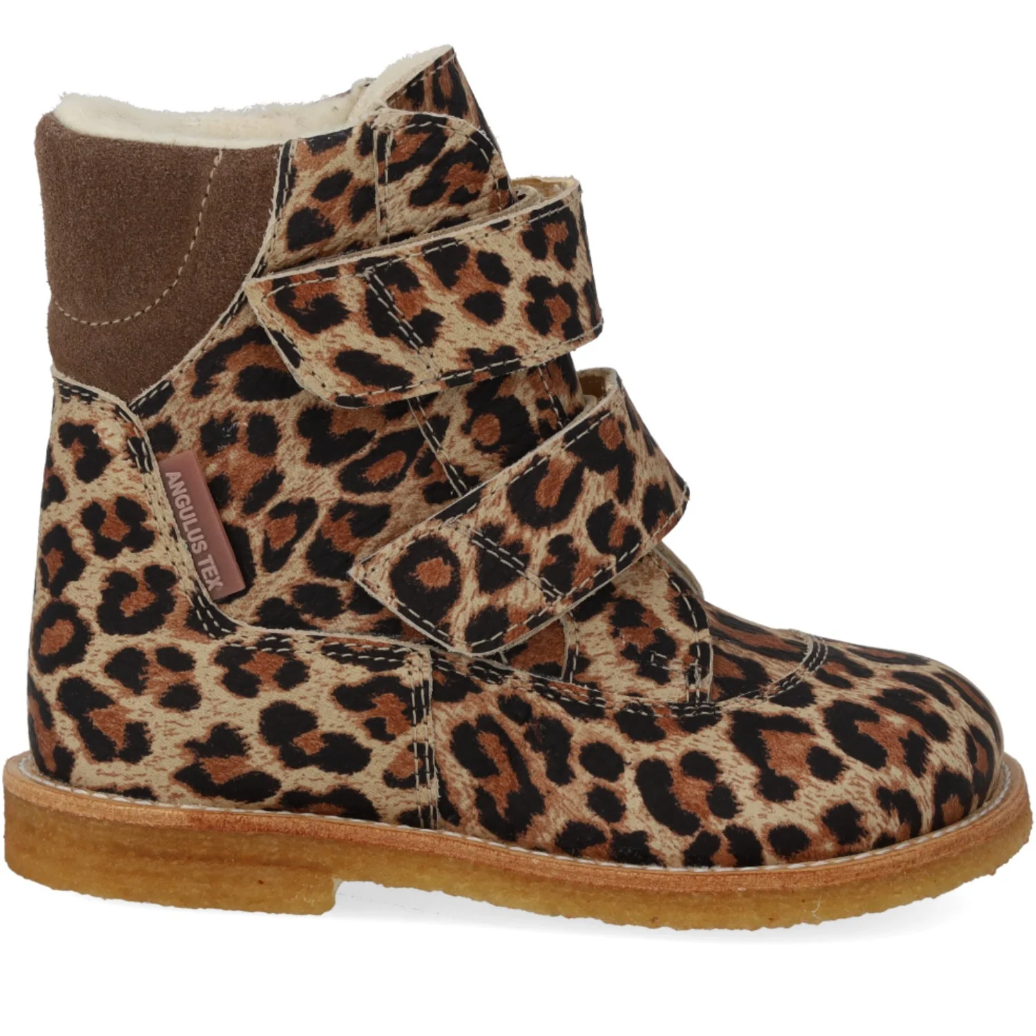 Angulus Beige Leo/Taupe TEX Boot with Velcro Closure - Image 5