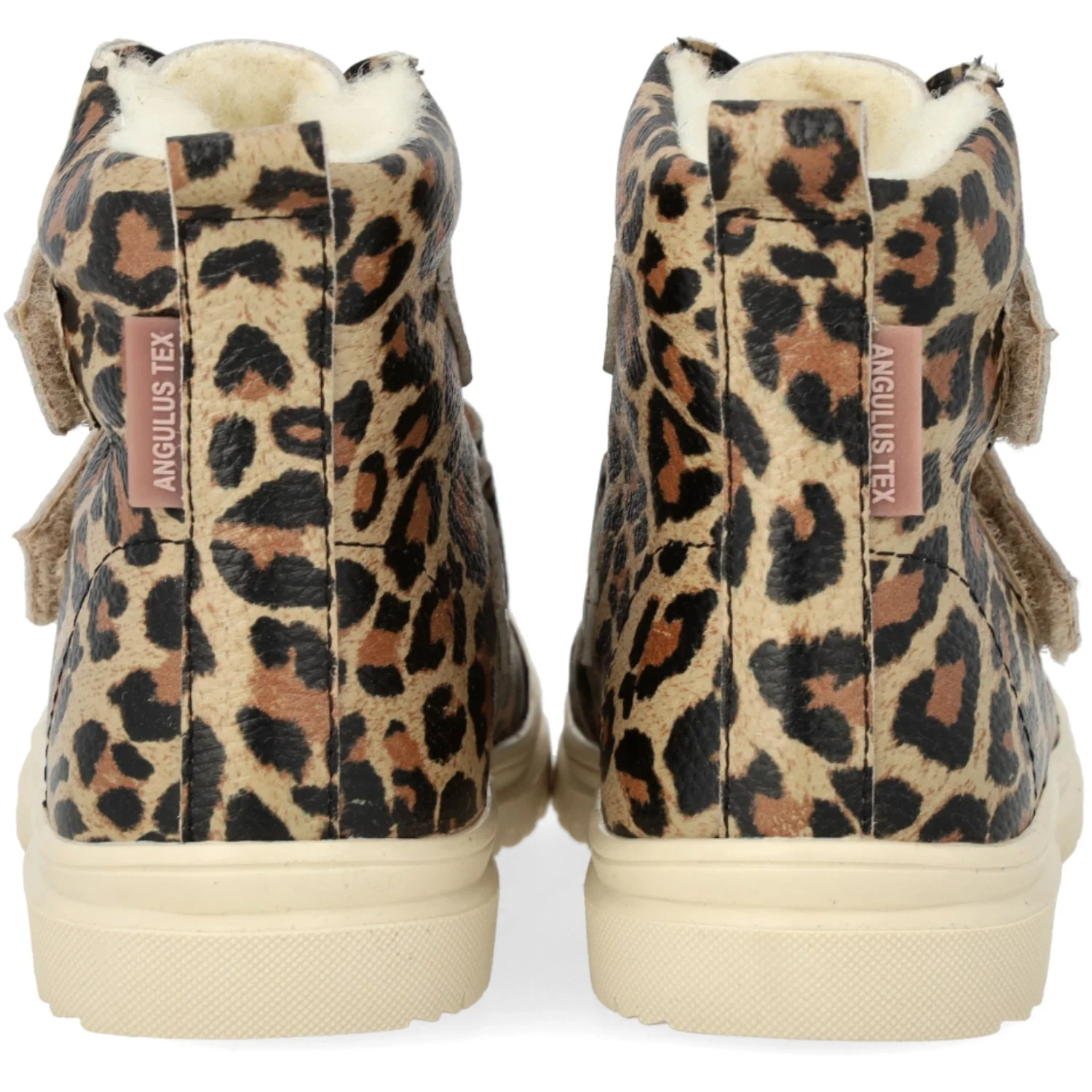 Angulus Beige Leo TEX Boot with Heart Print and Wool Lining - Image 4