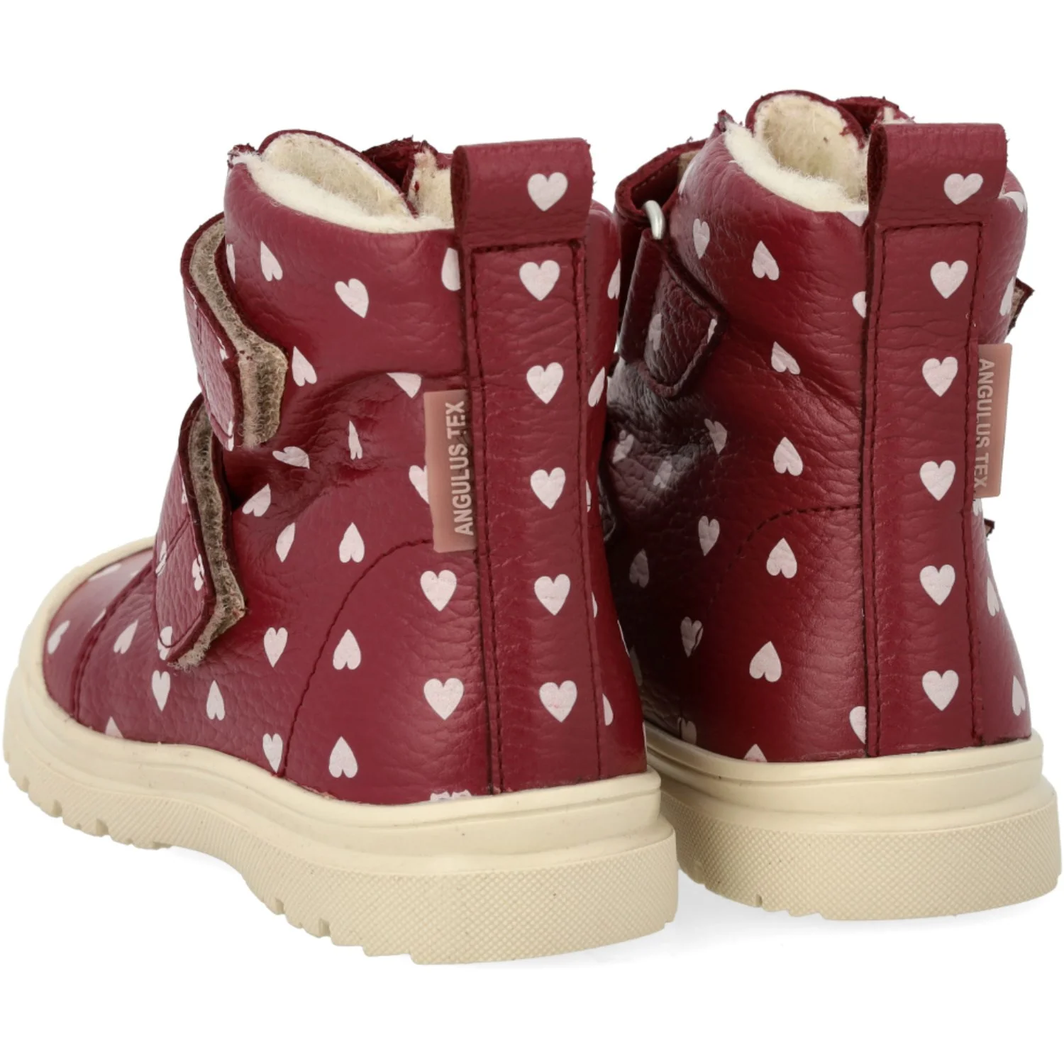 Angulus Berry W. Rose Hearts Heart Print TEX Boot with Wool Lining - Image 6