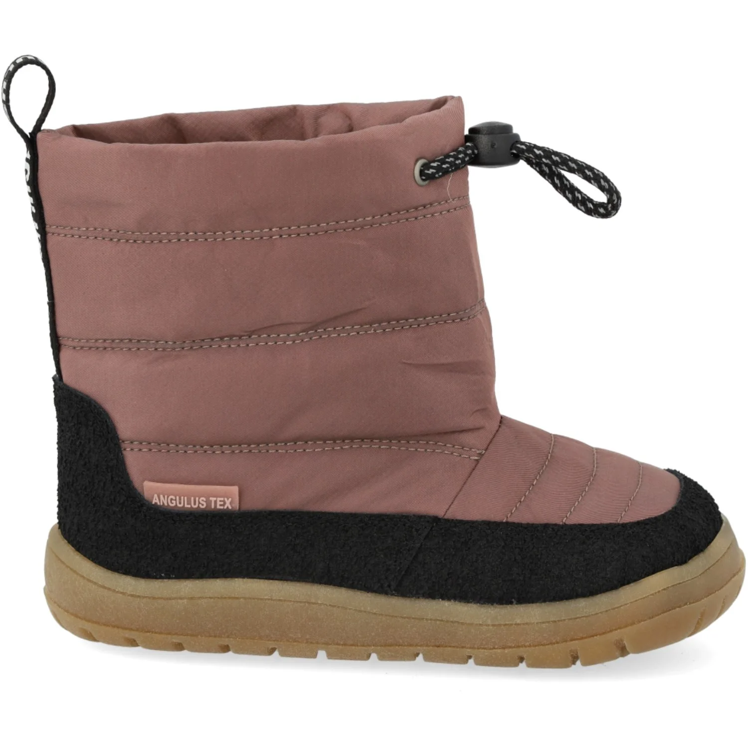 Angulus Black/Dusty Rouge Lightweight and Flexible TEX Winter Boot in Nylon - Image 3