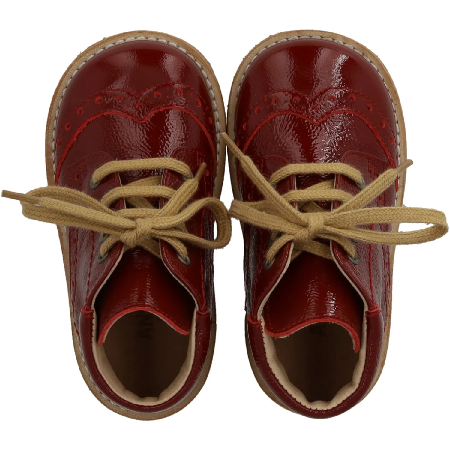 Angulus Cranberry Klassisk Snøresko With Brogue Detaljer - Image 2