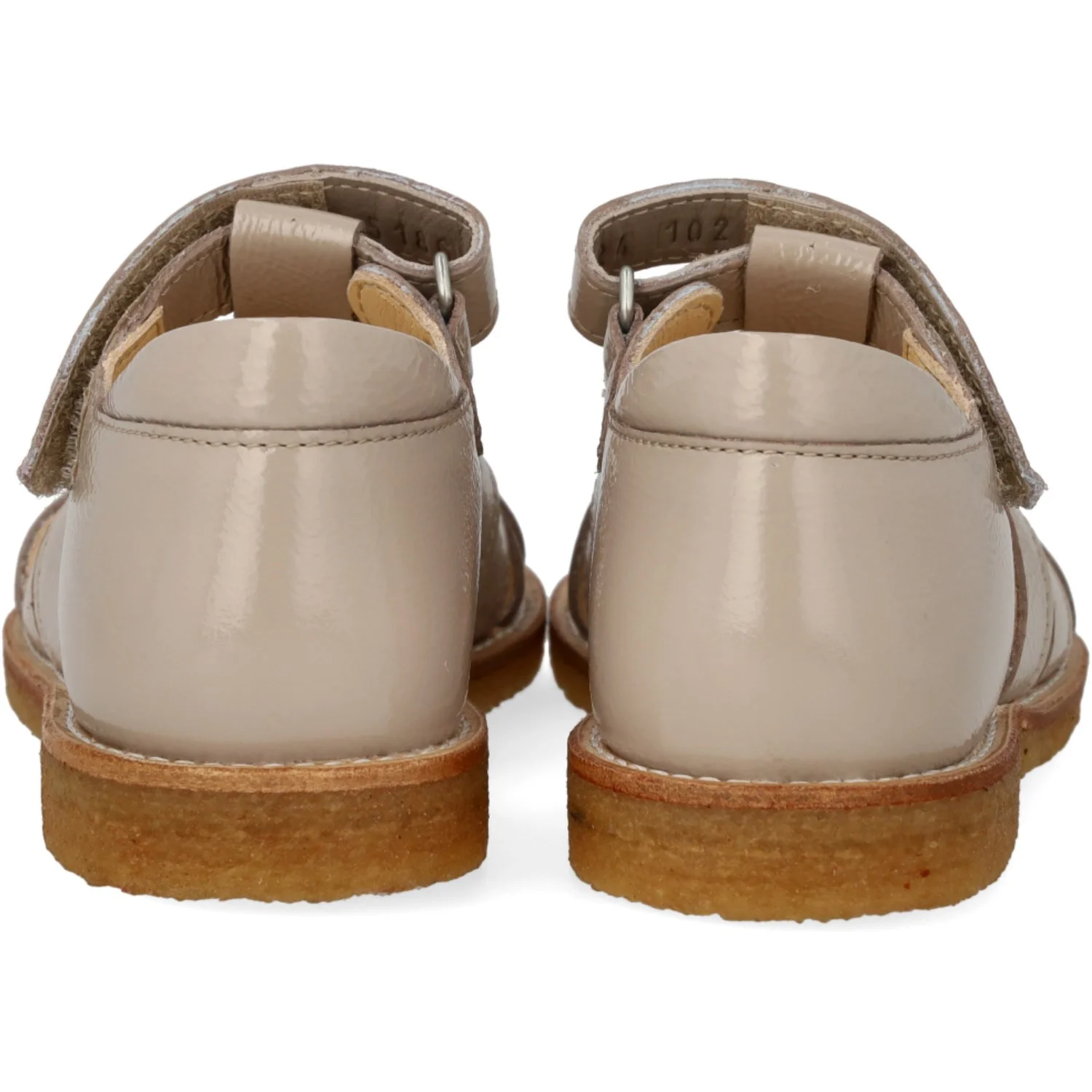 Angulus Sand/Champagne Glitter Hjertesandal Med Glitter Hjerte - Image 3