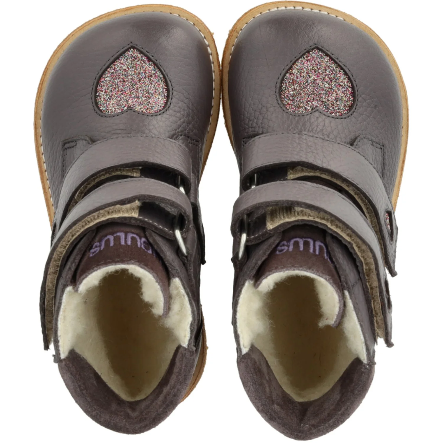 Angulus Lavender/Multi Glitter/Lavende TEX Boot with Sparkling Glitter Hearts - Image 7