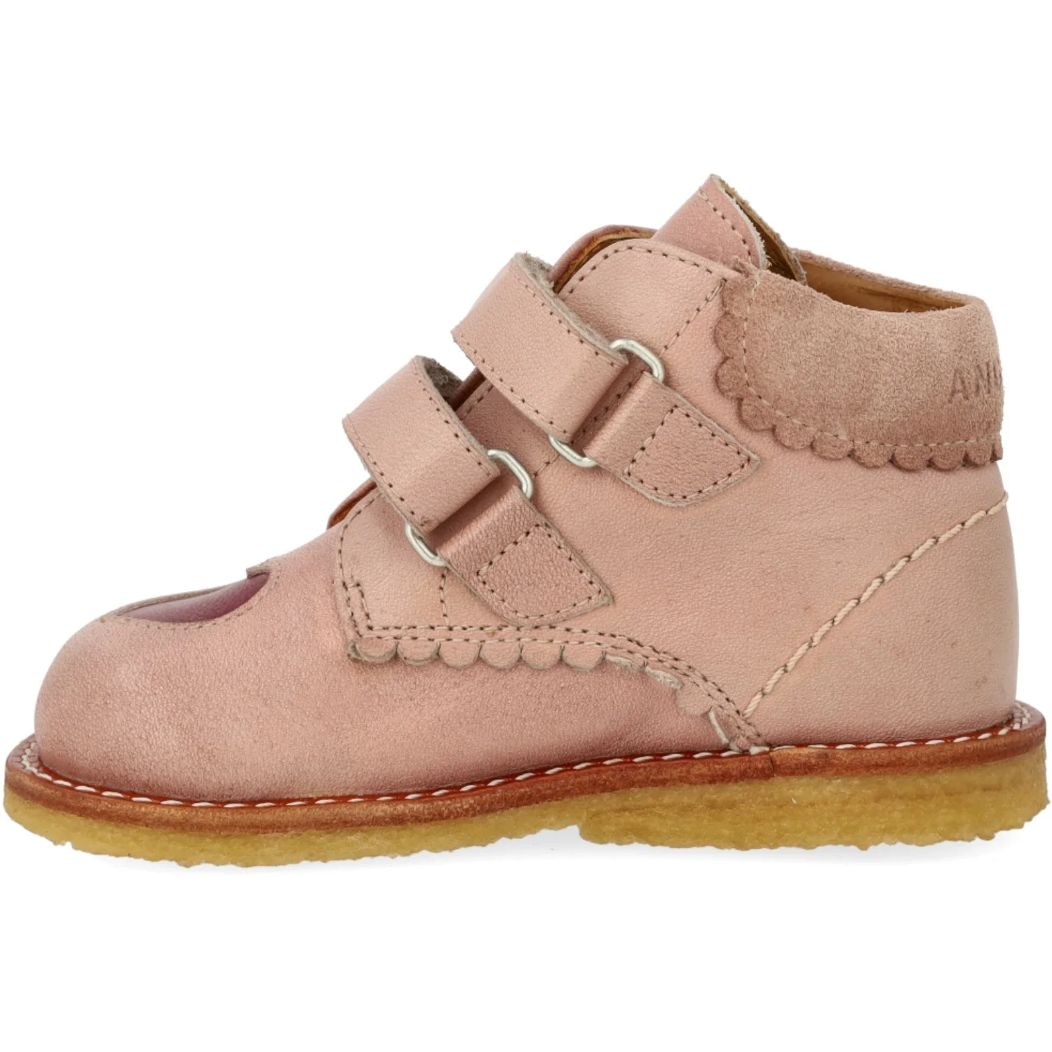 Angulus Rosebud/Berry Beginner shoes Med Udstanset Kontrasthjerte - Image 5