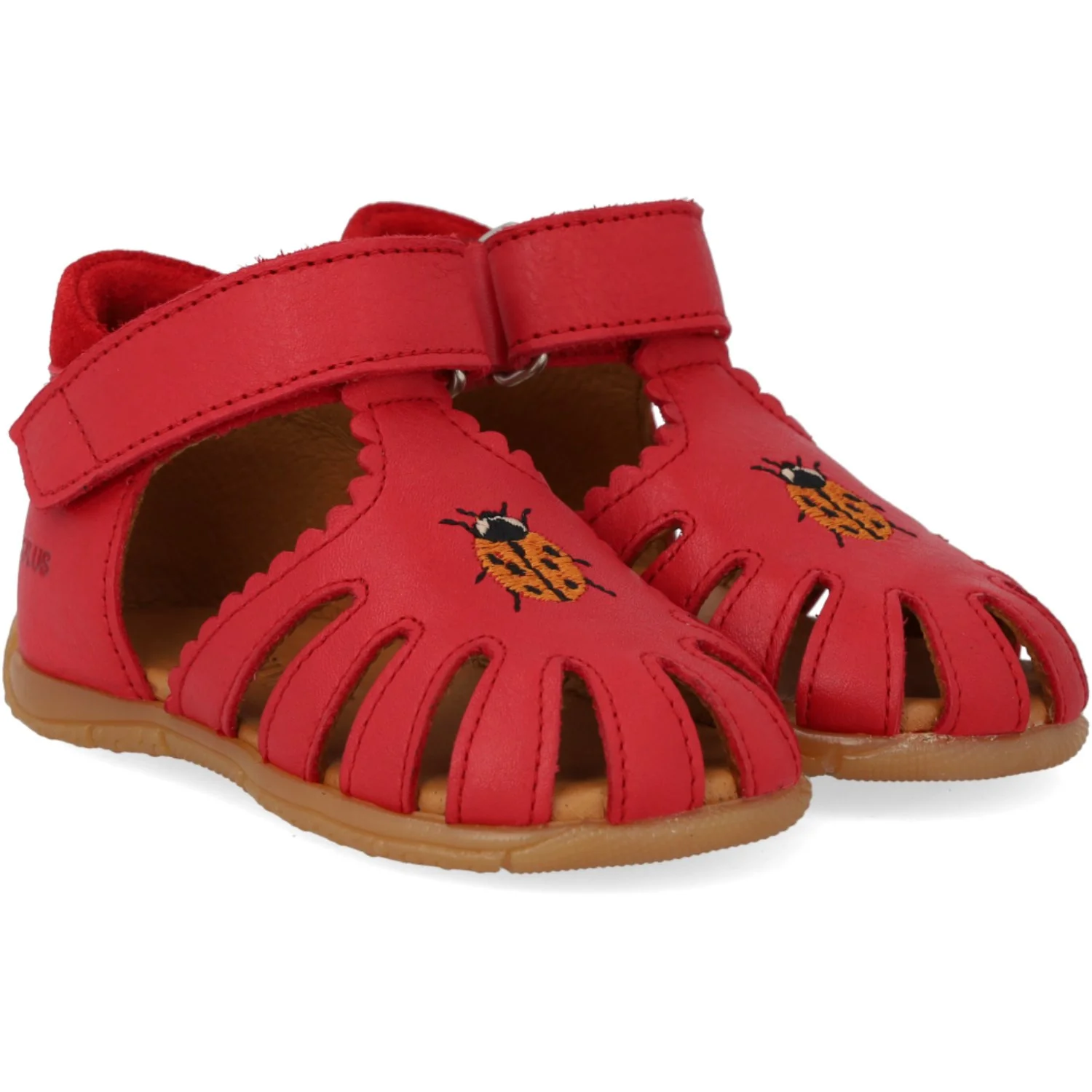 Angulus Red/Red Sandal Med Broderi