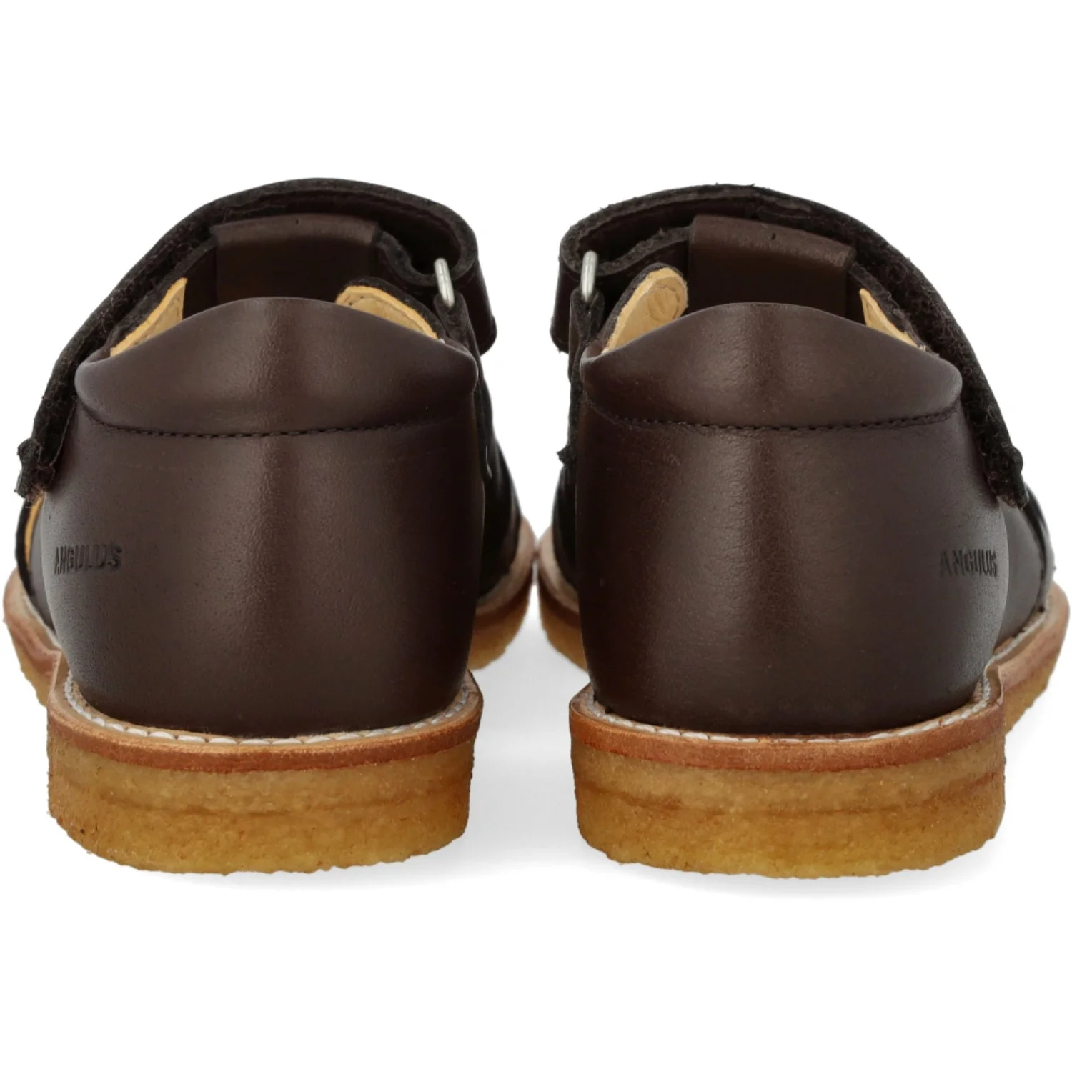 Angulus Dark Brown Sandal Med Justerbar Velcrolukning - Image 3