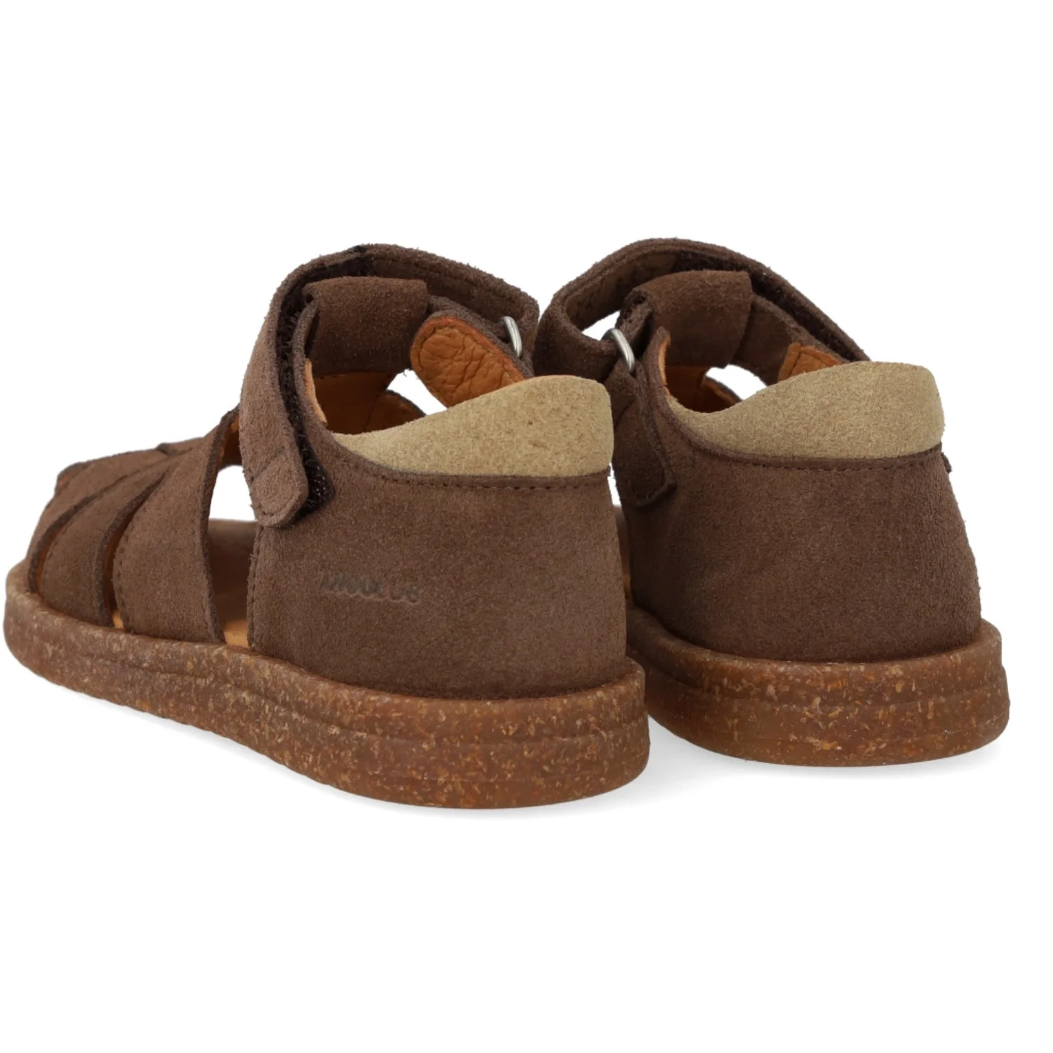 Angulus Dark Taupe/Sand Sandal Med Justerbar Velcrolukning - Image 2