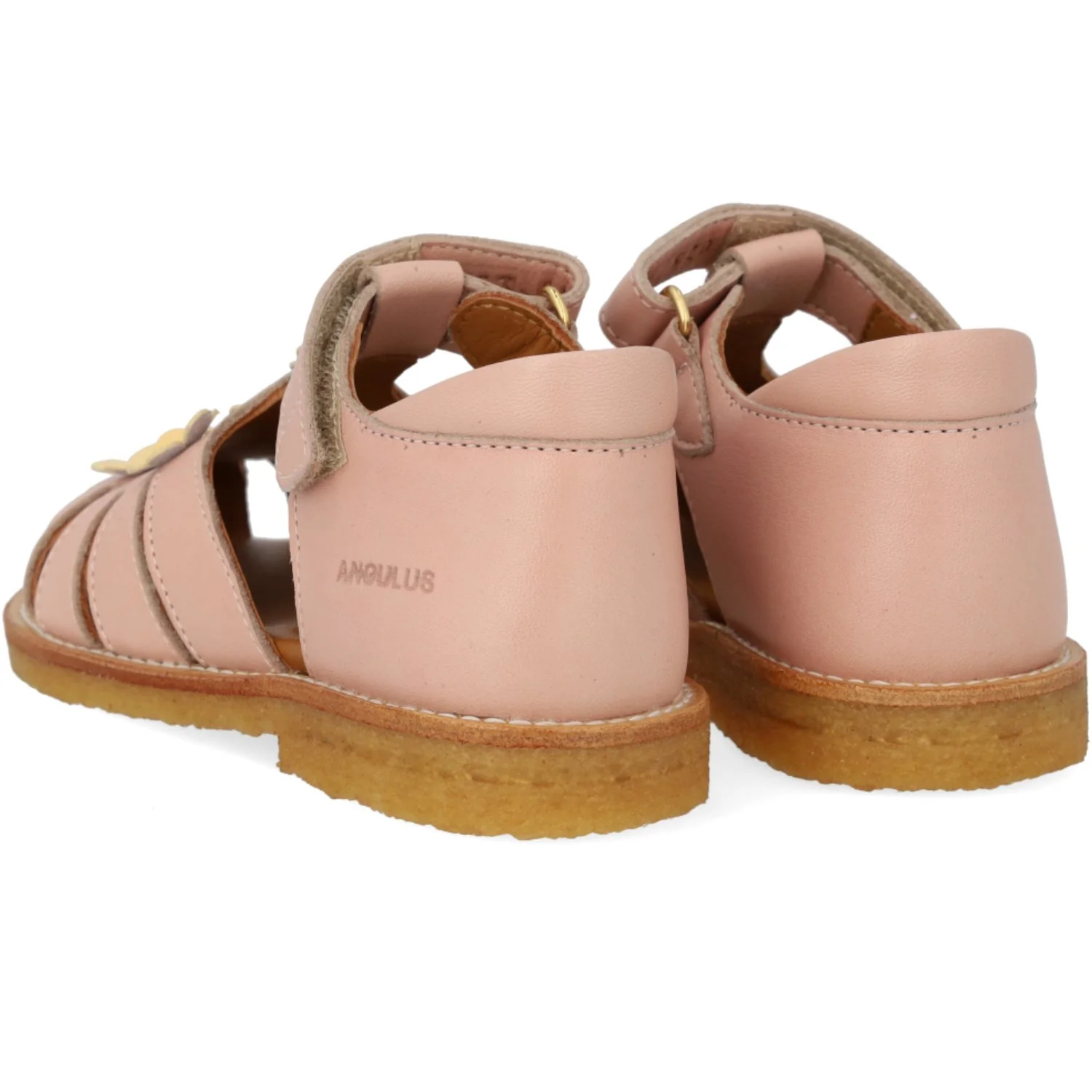Angulus Rosebud/Mellow Yellow Sandal Med Lukket Tå Og Blomster - Image 2