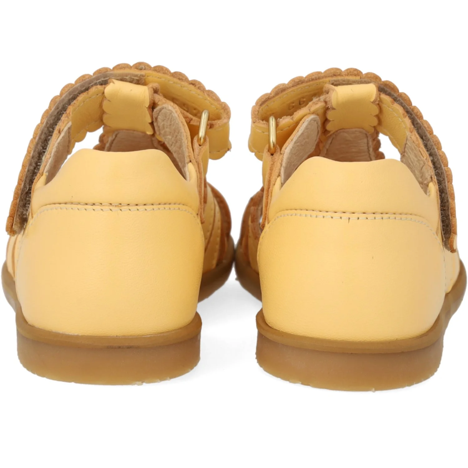 Angulus Mellow Yellow Sandal Med Lukket Tå Og Sommerfugl - Image 3
