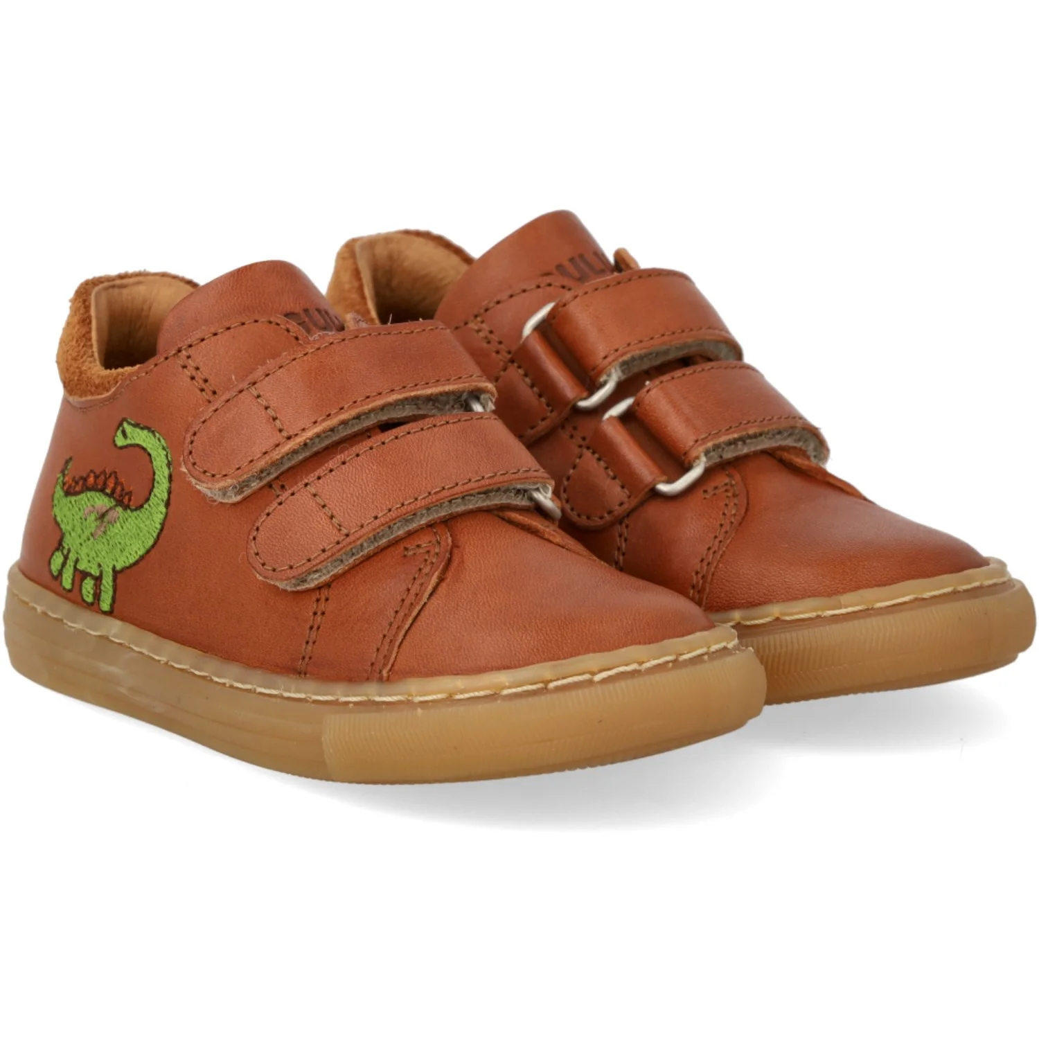 Angulus Cognac/Cognac Sneaker Med Dinobroderi