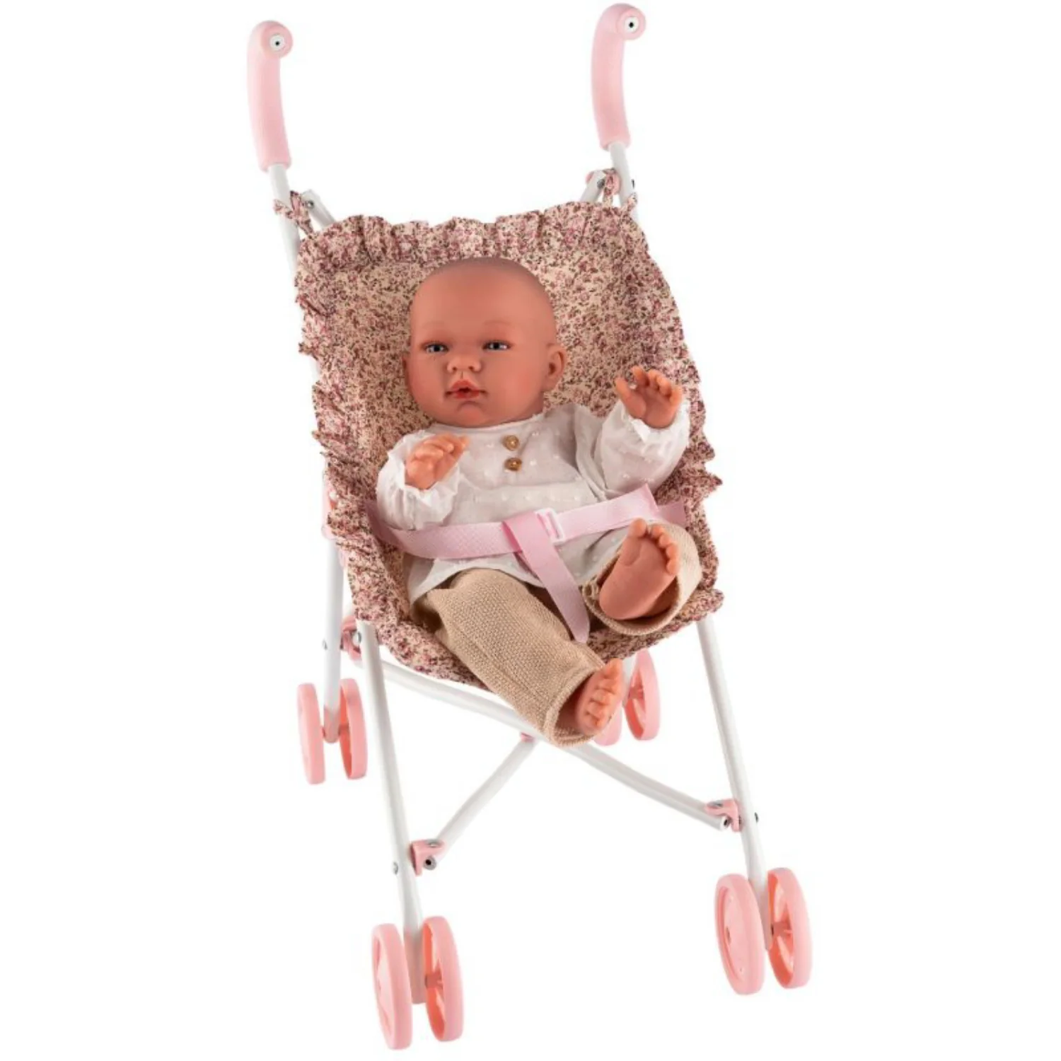 Así Martina Kollektion - Lille Pram With Taske, 52 Cm Høj, Til Dukker 30–36 Cm - Image 3