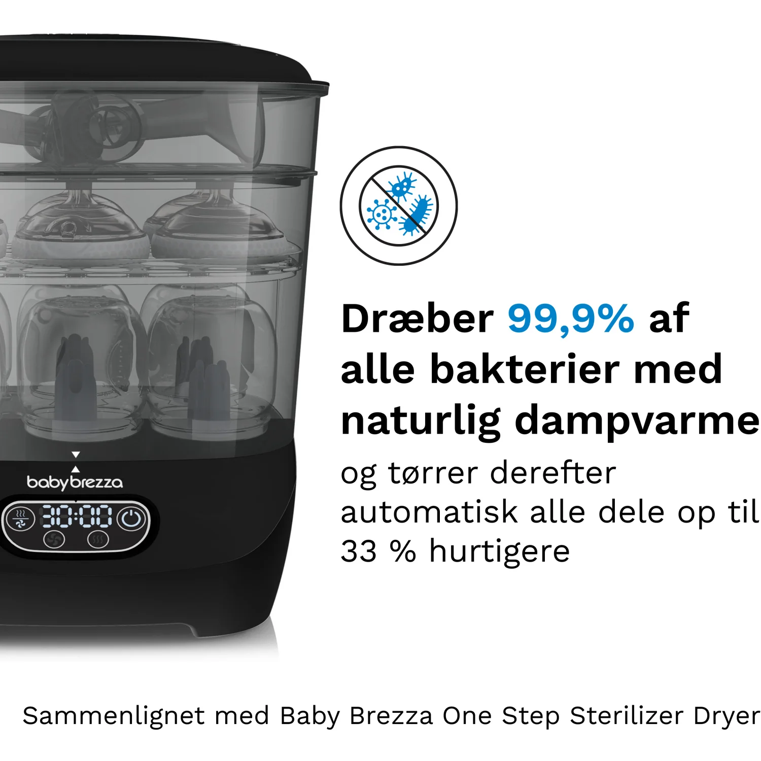 Baby Brezza Black Sterilizer Dryer Advanced - Image 2