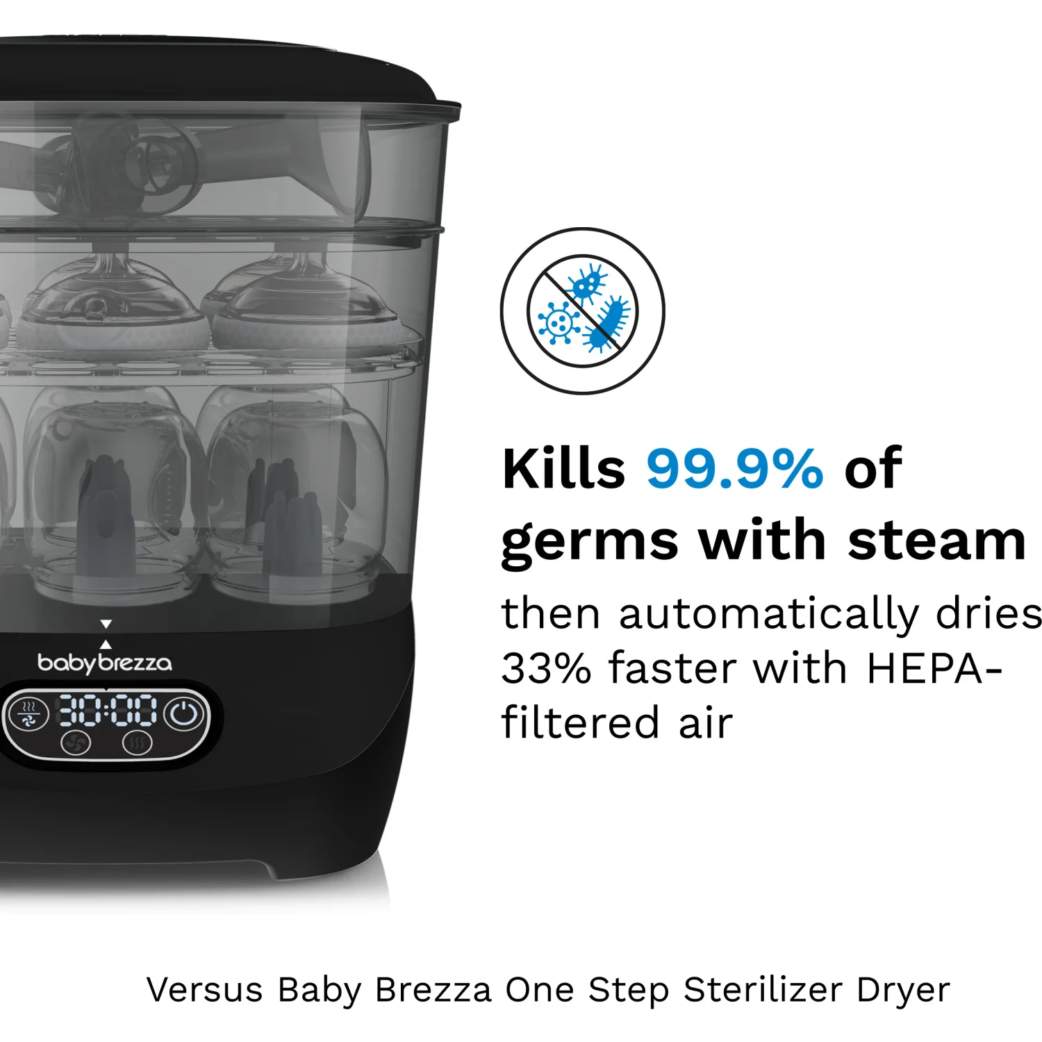 Baby Brezza Black Sterilizer Dryer Advanced - Image 9