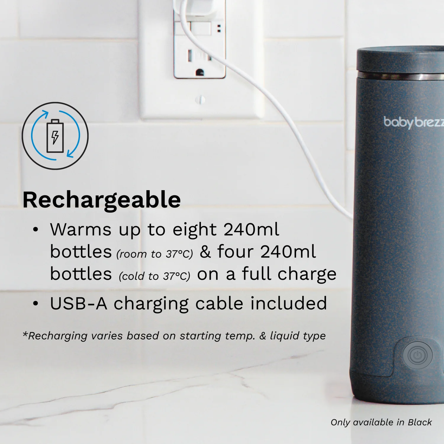 Baby Brezza Black Superfast Portable Bottle Warmer - Image 18